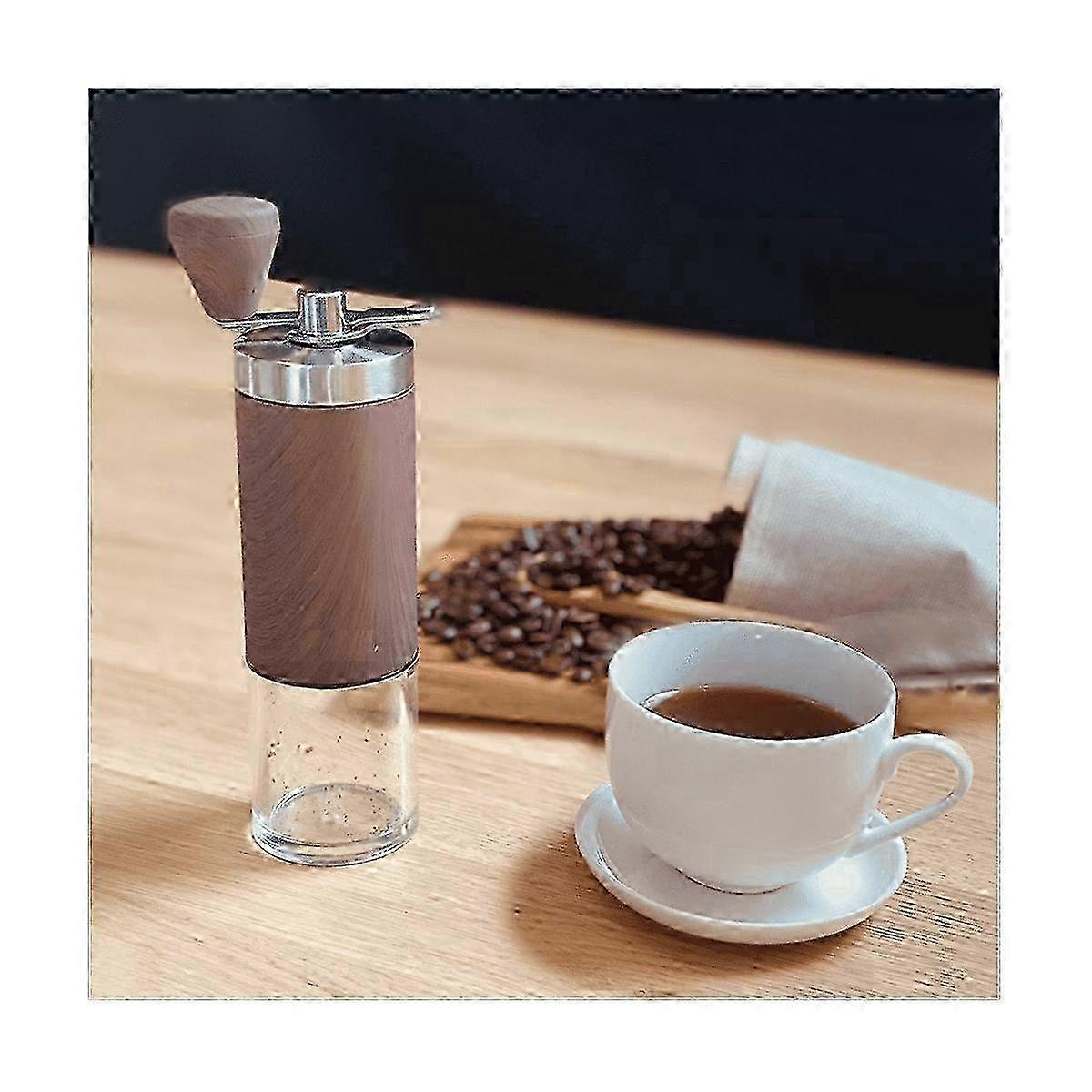 Manual Coffee Bean Grinder with Adjustable Coarseness - Ideal for Drip, Espresso & French Press