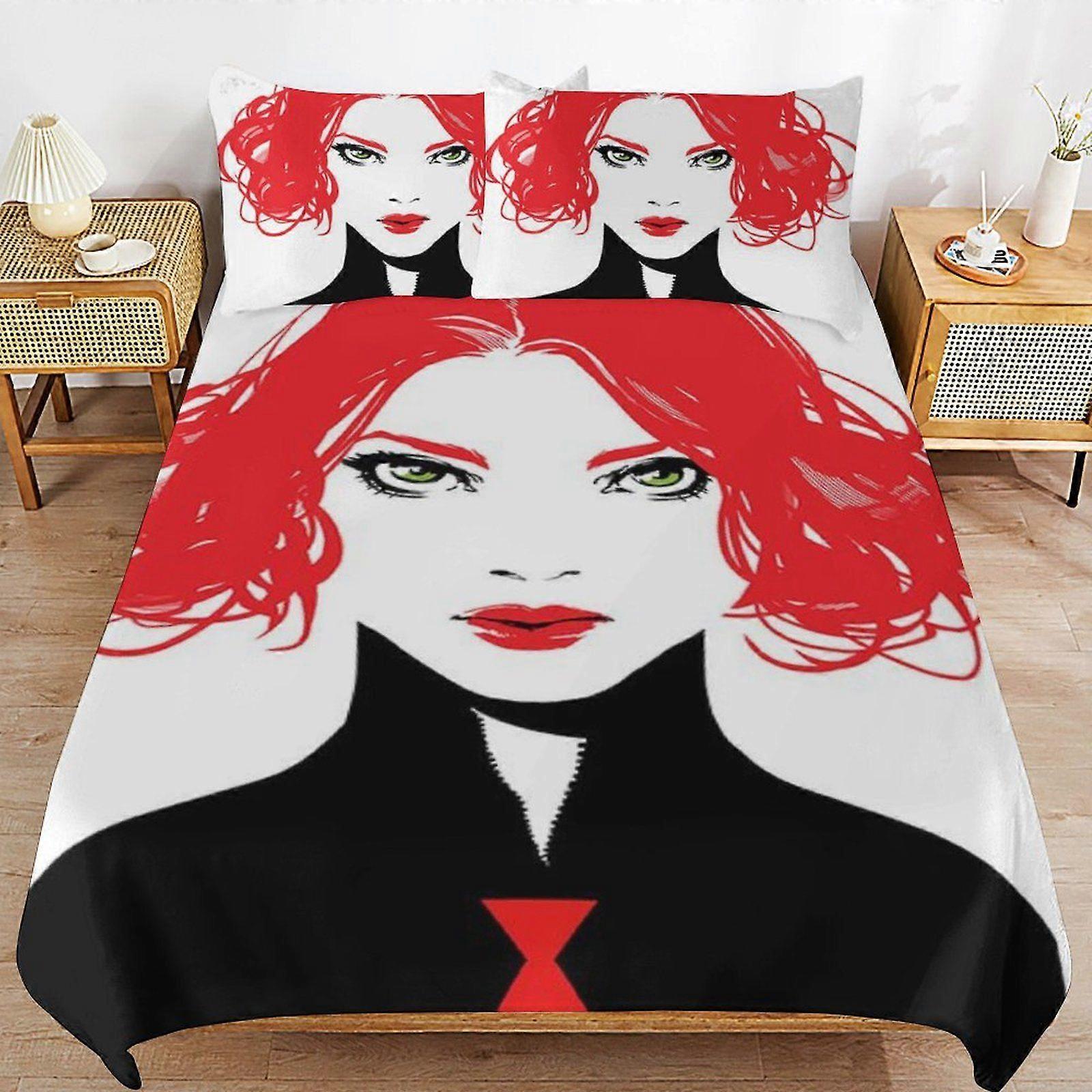 w230 Black Widow Breathable Surface Smooth Construction Rest Focus Soft Zipper Duvet Cover Sets Fitment m230
