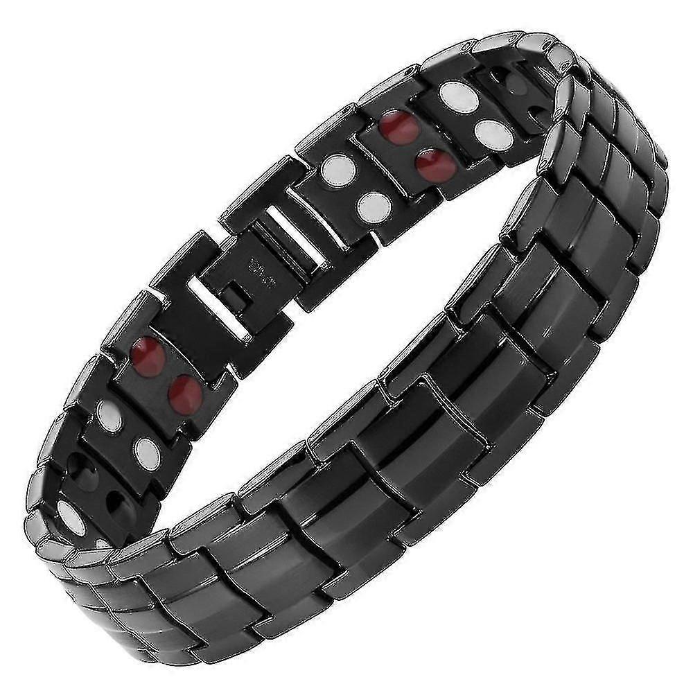 超強度磁気療法ブレスレット - 男性のための関節炎の痛みの軽減と手根管磁気ブレスレット