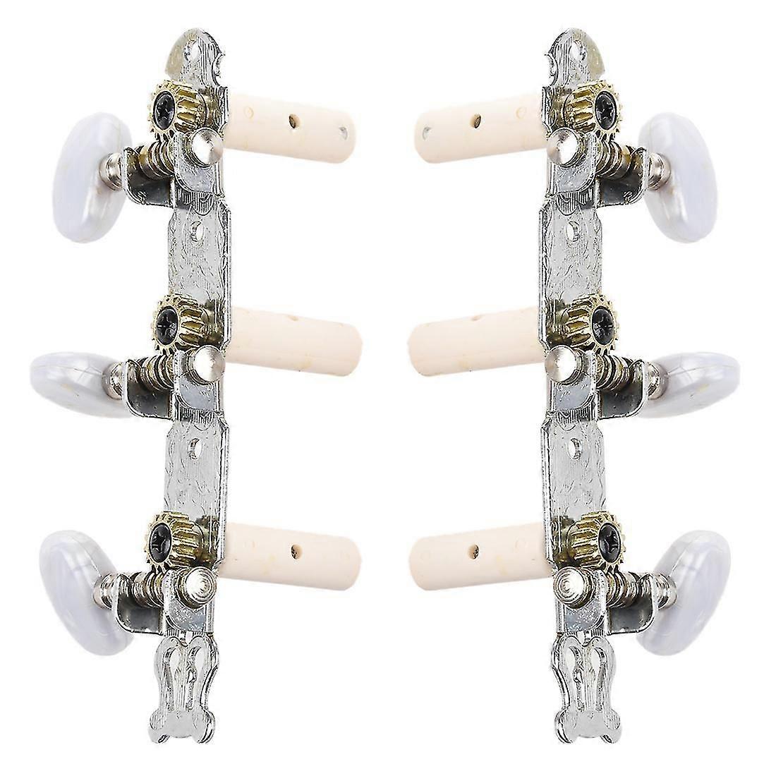 6pcs Classical Guitar Tuning Pegs Machine Heads Oval Button