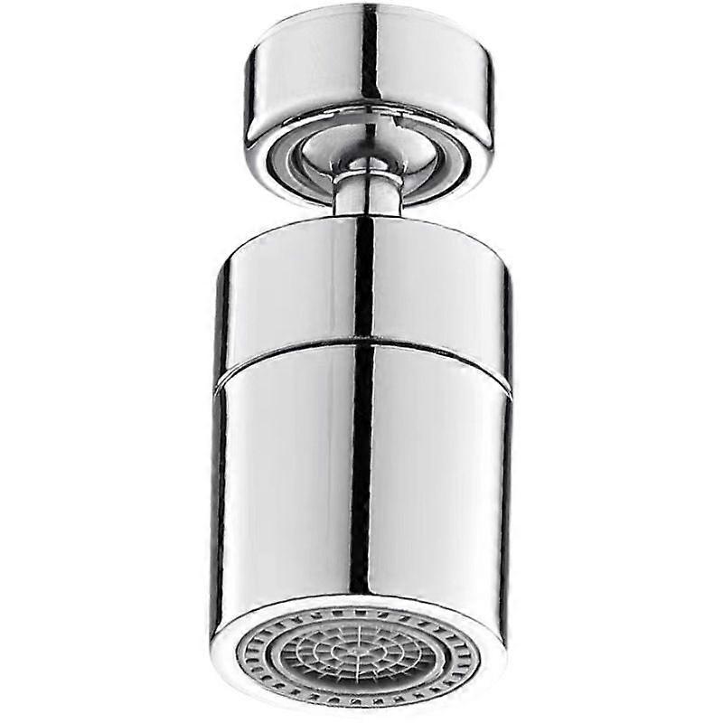 360 Swivel Faucet Aerators, M22/M24 Aerator Water Saving Faucet, 2 Modes Wide Angle Rotatable Kitchen Faucet Nozzle Chrome
