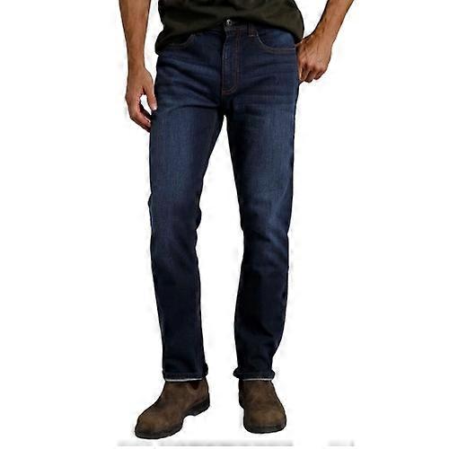Weird Fish Mens Edward Denim Stretch Straight Jeans