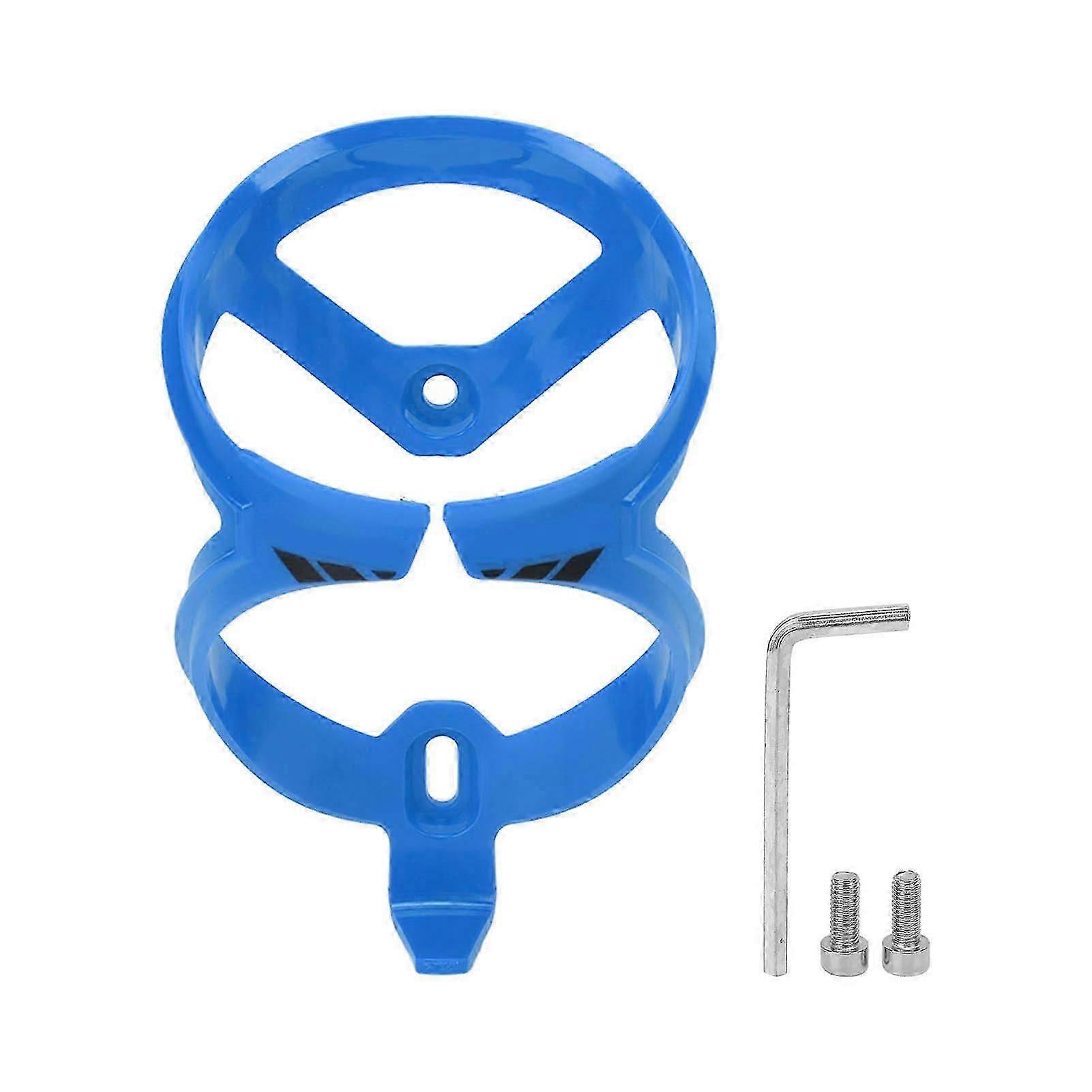 حامل زجاجة دراجة قفص بولي كربونات مقعد حامل زجاجة المياه محول لركوب طويل في الهواء الطلقأزرق غامق