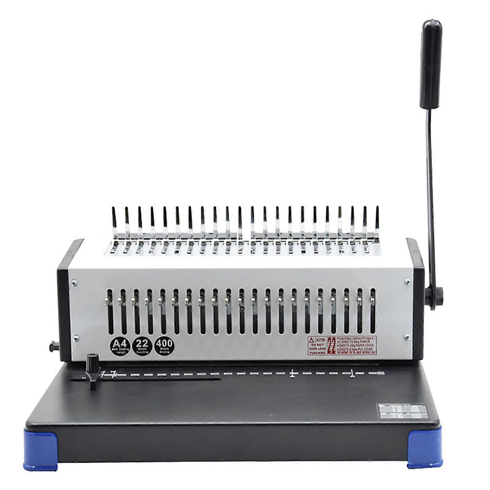 Manual Binding Machine With Adjustable Margins And 400 Sheet Capacity For Office Document Binding Easy Operation