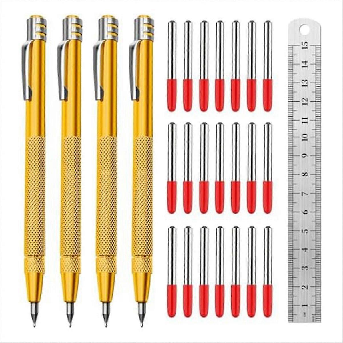Tungsten Carbide Scriber, Knurled Aluminum Handle