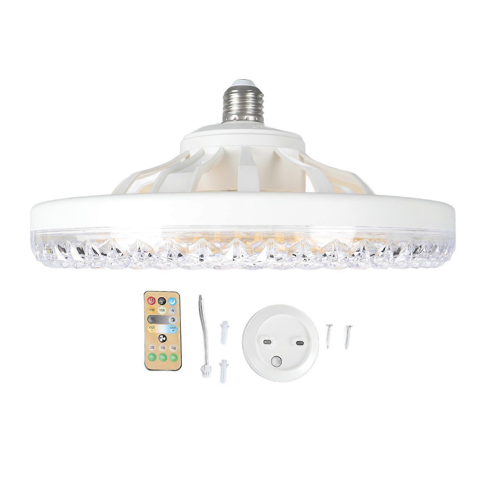 Ceiling Fan Light LED Quiet 3 Color Dimmable Hardwired Installation 3 Speed Adjustable Timer Remote