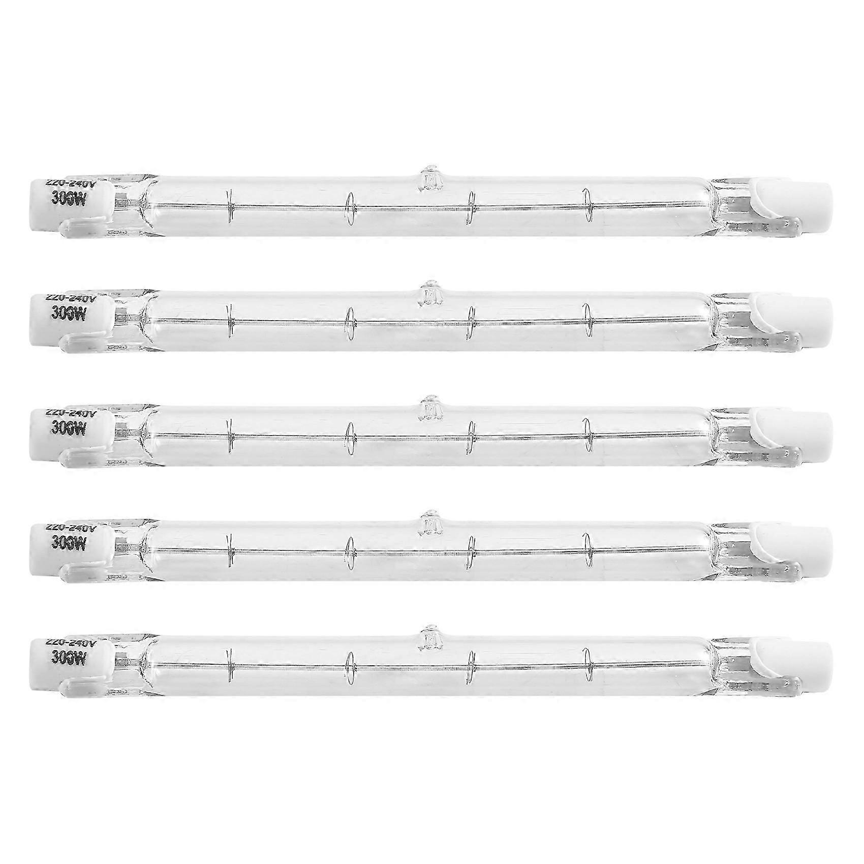 5 Pack R7S 118mm 300W 230V,R7S Halogen Linear Light Bulb