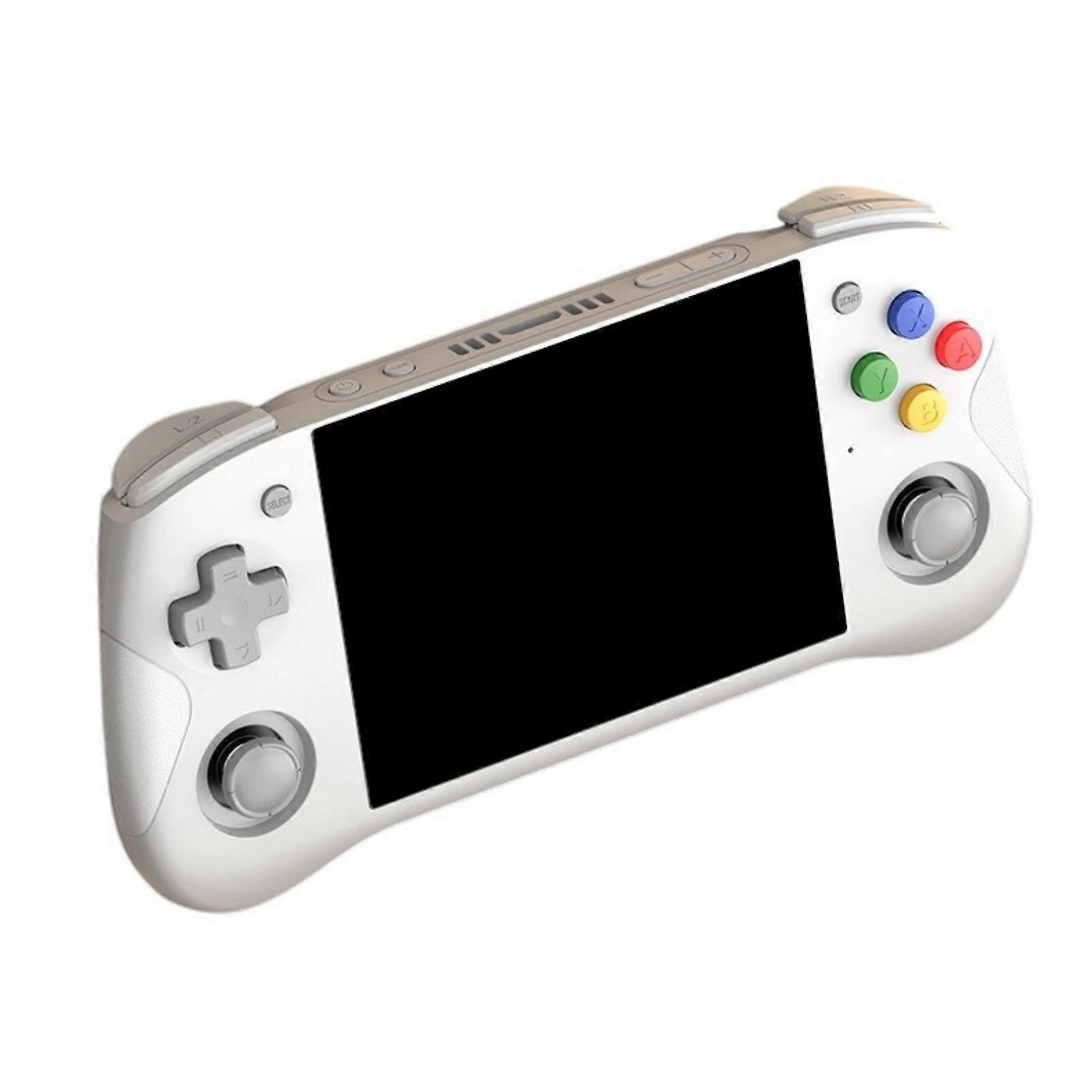 Handheld Gaming System 1080P Decoding 450nit Bright Display 180g Lightweight Designs Portable Game Consoles for Game  White