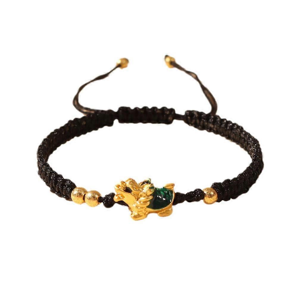 2024 Year of The Dragon Red String Bracelet, Adjustable Handmade Lucky Charm Braided Rope Bracelet, Compatible with R1F5