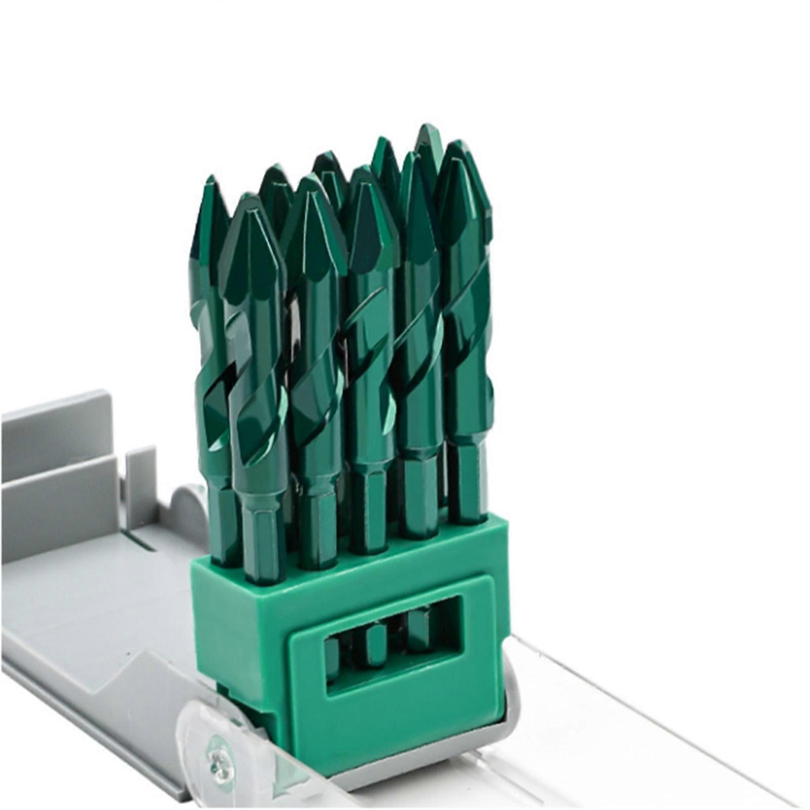 High Strength Eccentric Twist Drill Bits Oblique Head Eccentric Glass Tile Drilling Concrete Drill Bit Set Multicolor