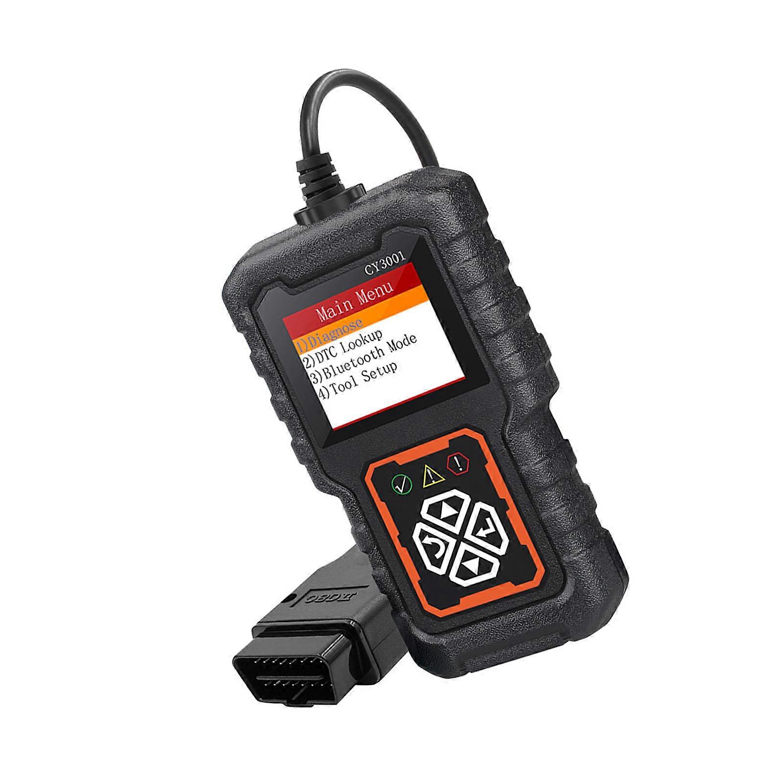 ISO9141 KW2000 CAN Protocol Car Code Reader OBD2 Scanner for Home Mechanic Professional Technicians ABS Plastic Design Multicolor