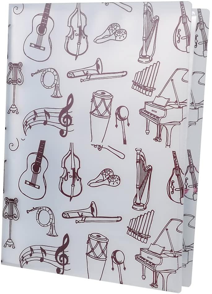 A4 size music table file folder A4 size documents holder storage folder 40 pockets (music instrument