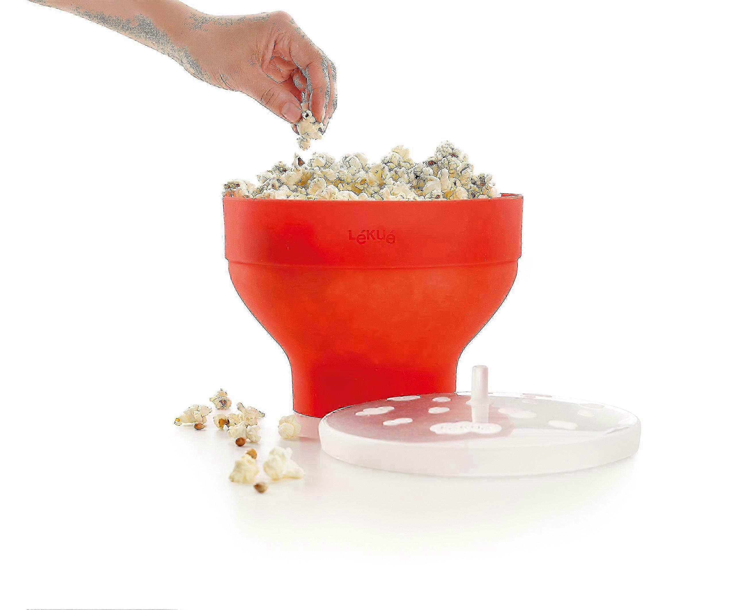 Microwave Popcorn Popper/Popcorn Maker, Red w