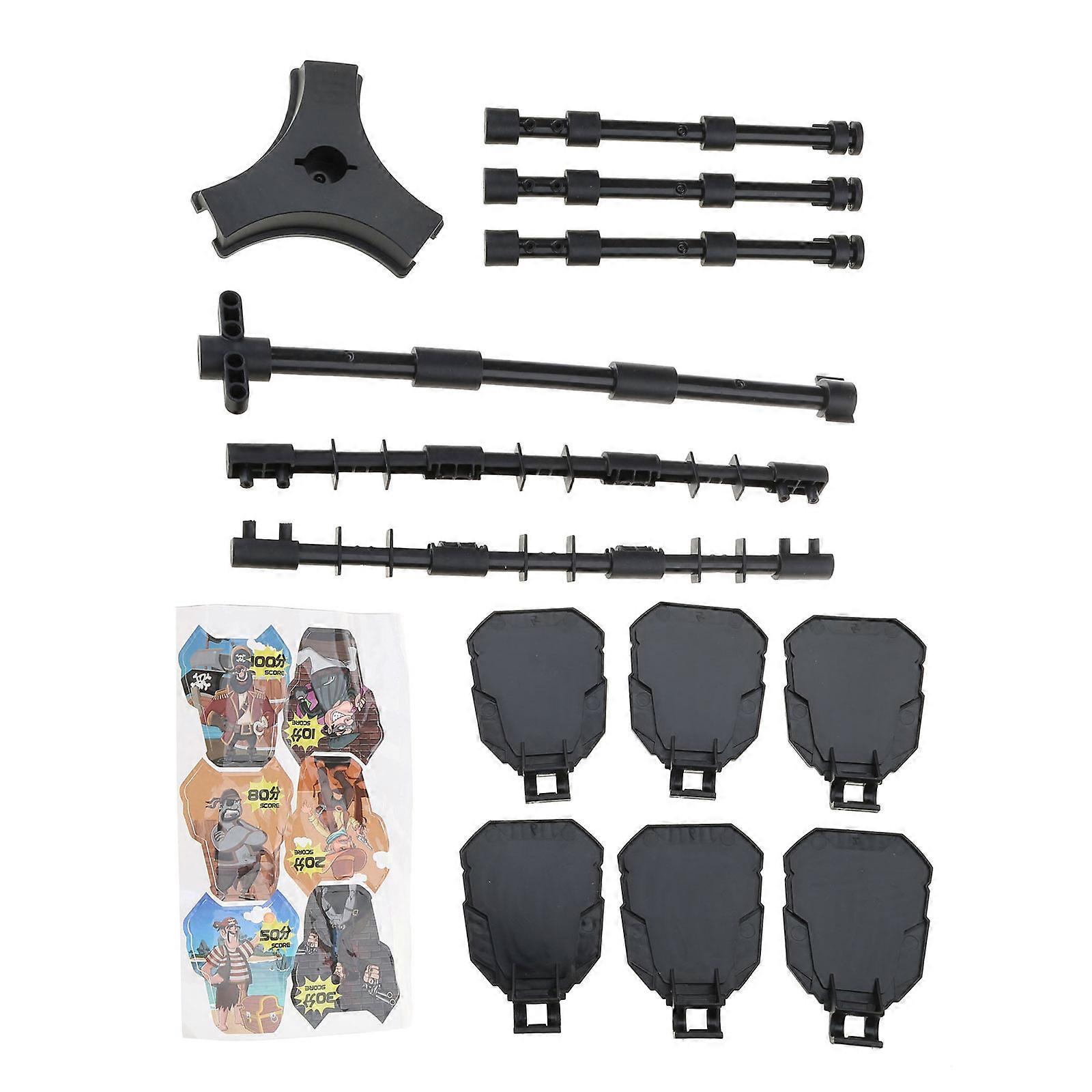 T-shape Shooting Targets Dart Board Game Accs Scoring Targets for Battle Game Blaster Playing Outdoor for Play Toy Boys Multicolor