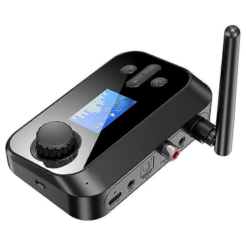 C41S Coaxial Bluetooth 5.0 Receiver 2 in 1 with Screen C41S