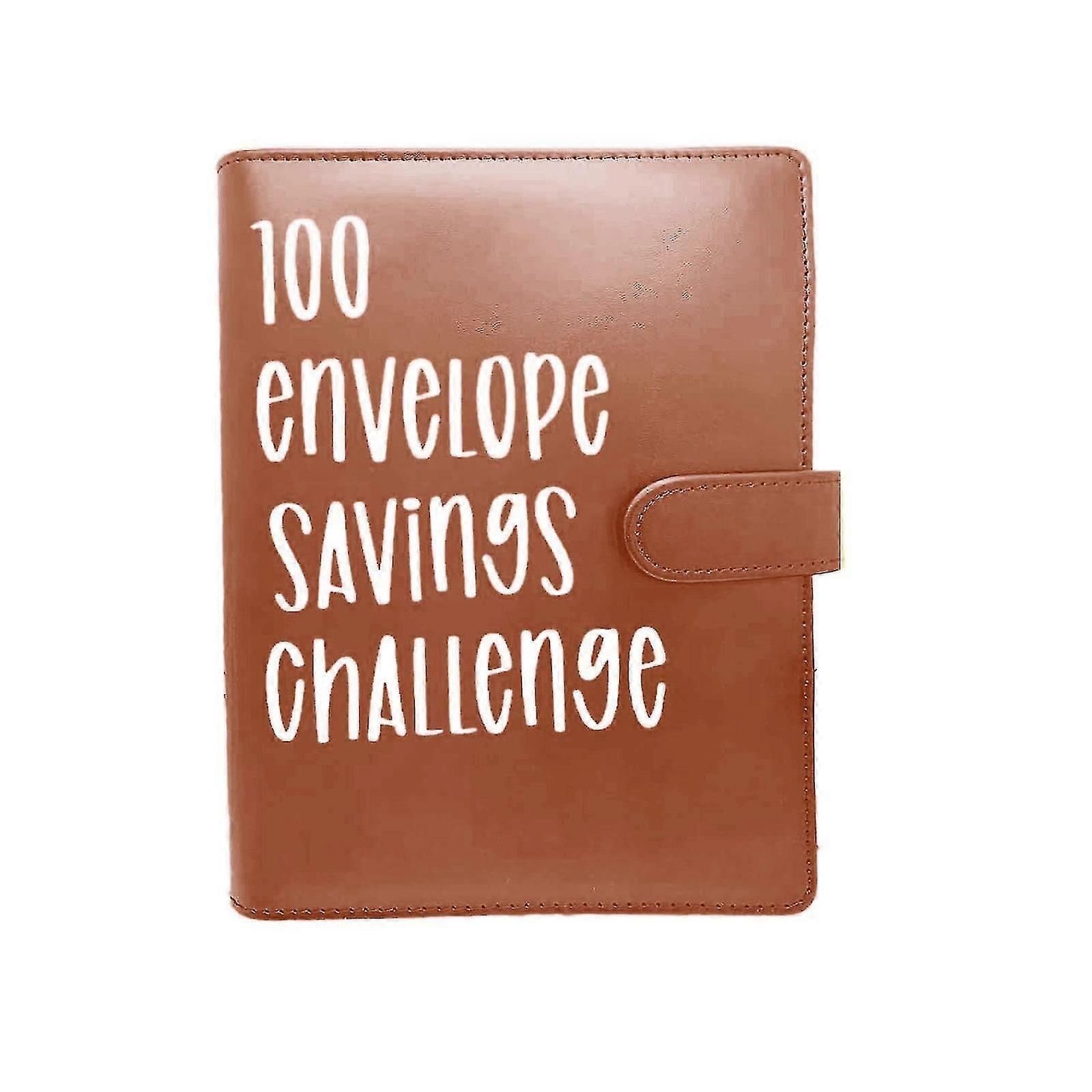 100 Envelope Challenge Binder, Savings Challenges Budget Book Binder Envelopes-hy