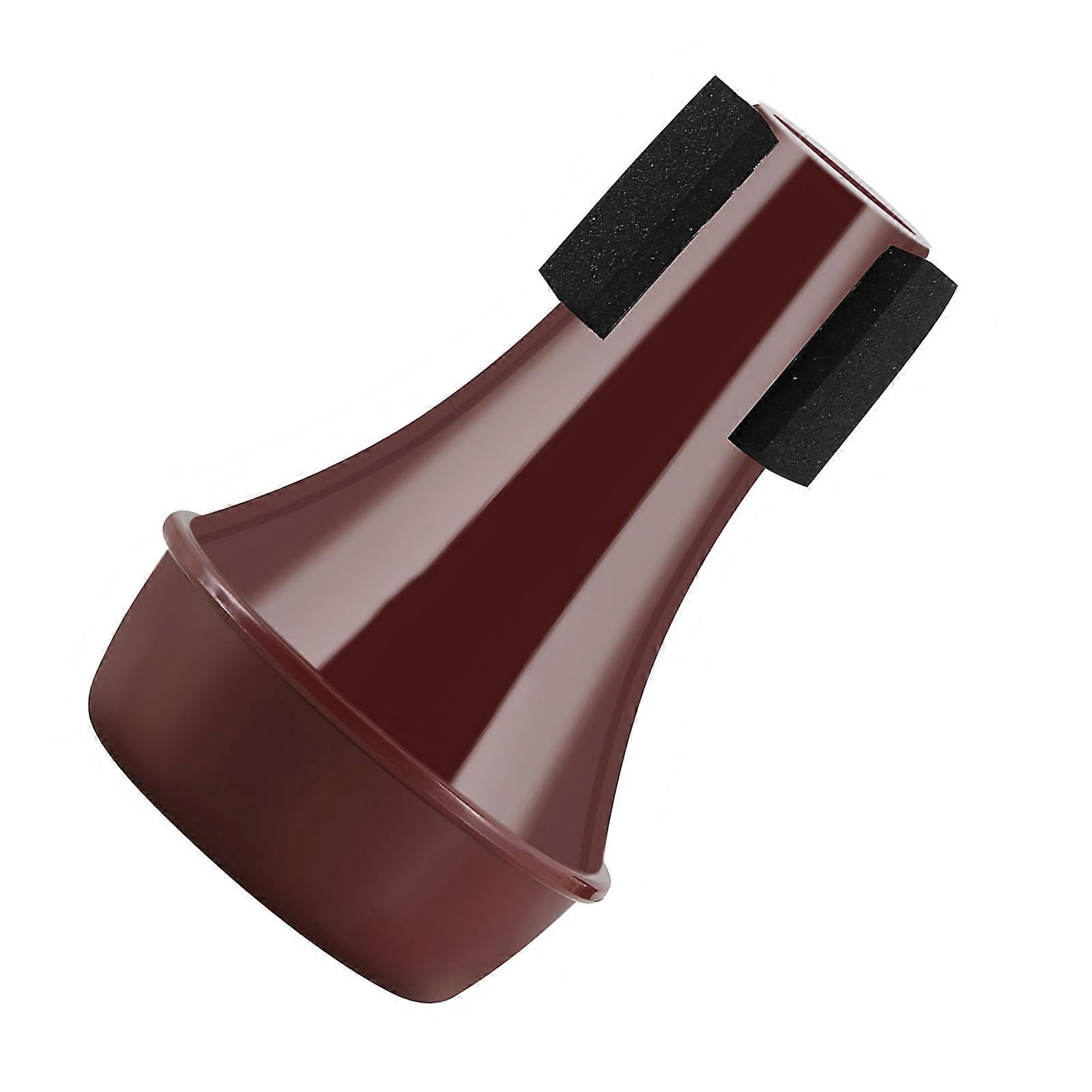 Tall Density Spongiform Horn Quiet Noise Suppression Practice Tool Easy Installation ABS Substance Long Permanent Use  Maroon