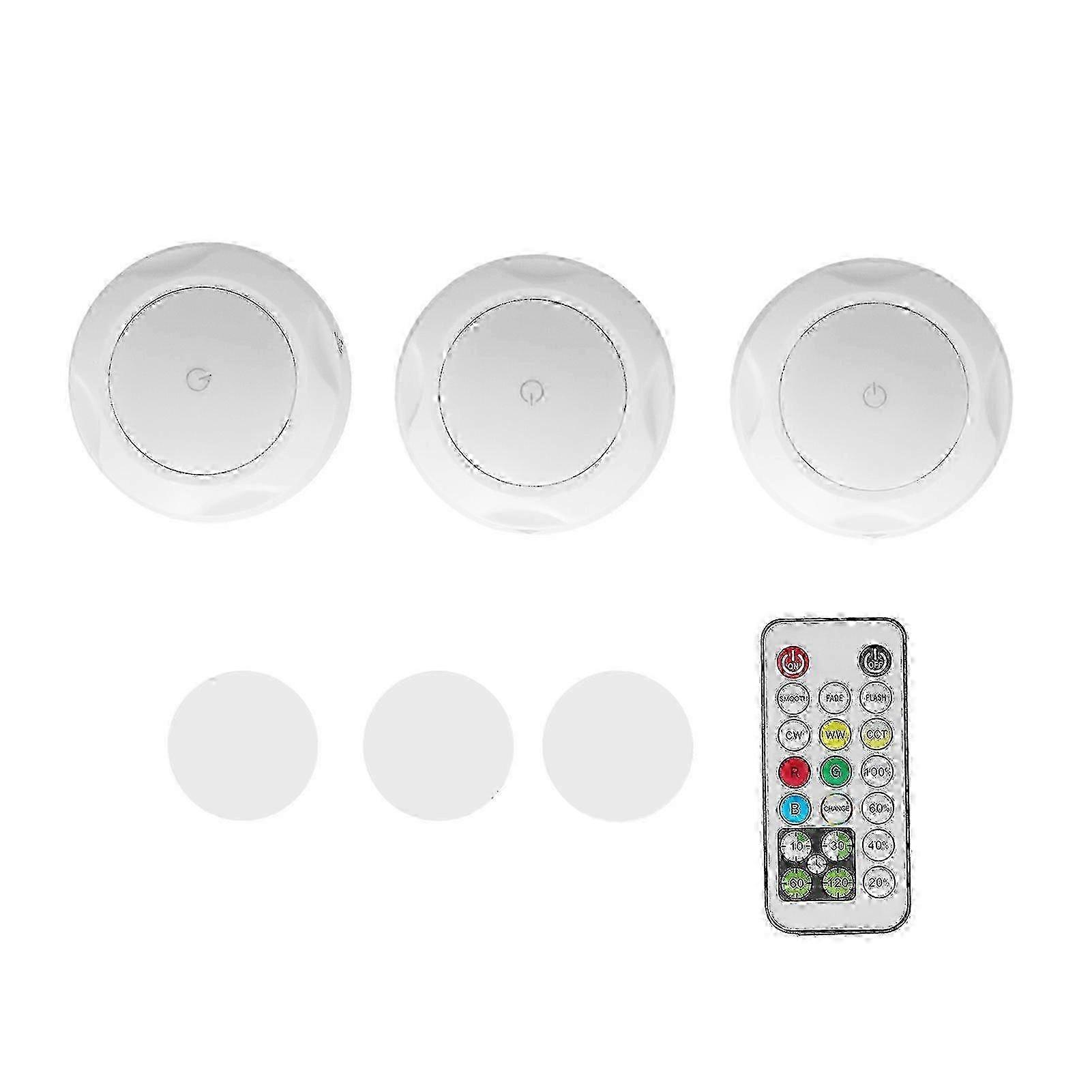 2025 3Pcs RGB LED Colorful Night Light, Adjustable Ambient Lighting and Bedside Lamp for Various Uses