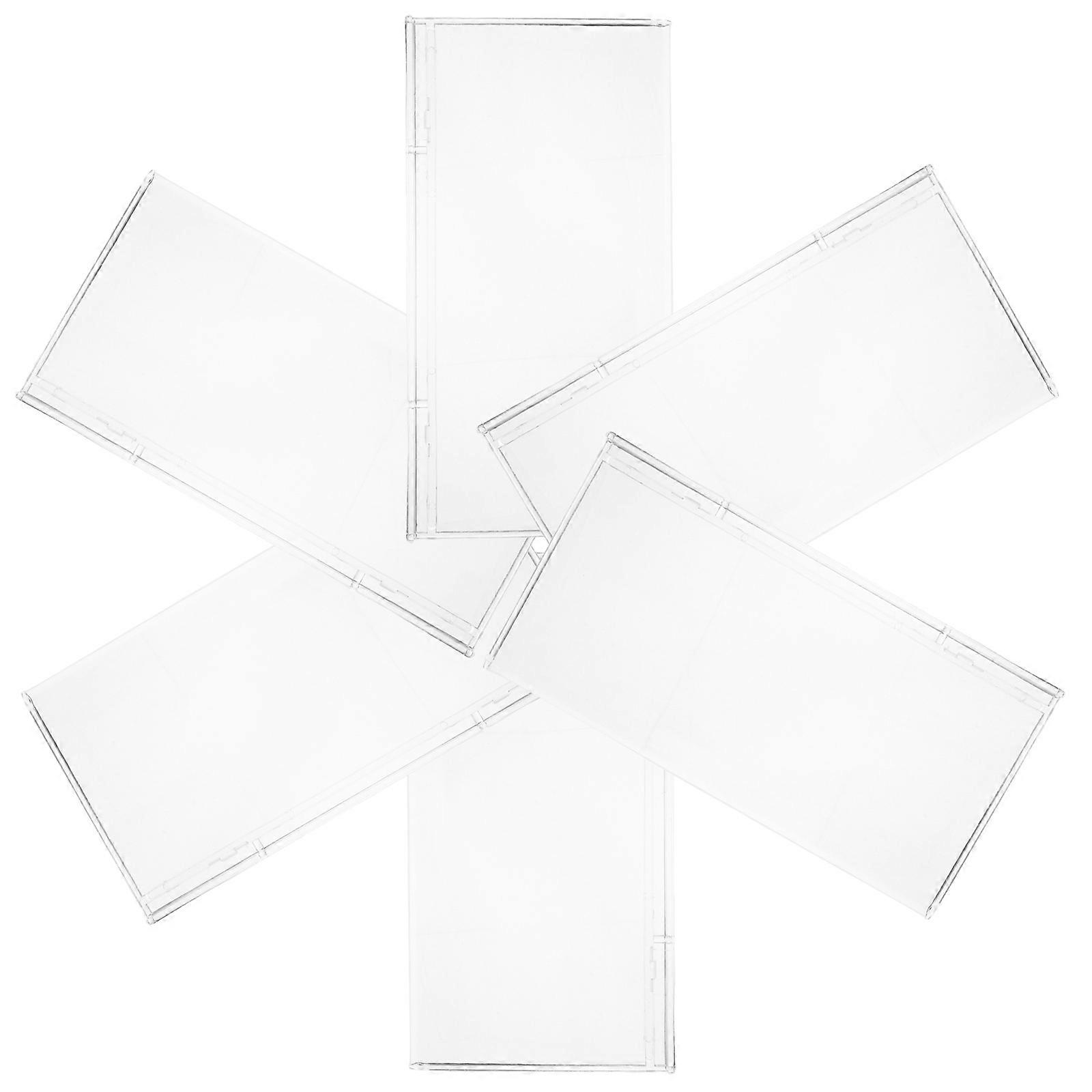 Clear Acrylic Shoe Display Rack for Retail Use 6Pcs Transparent Set