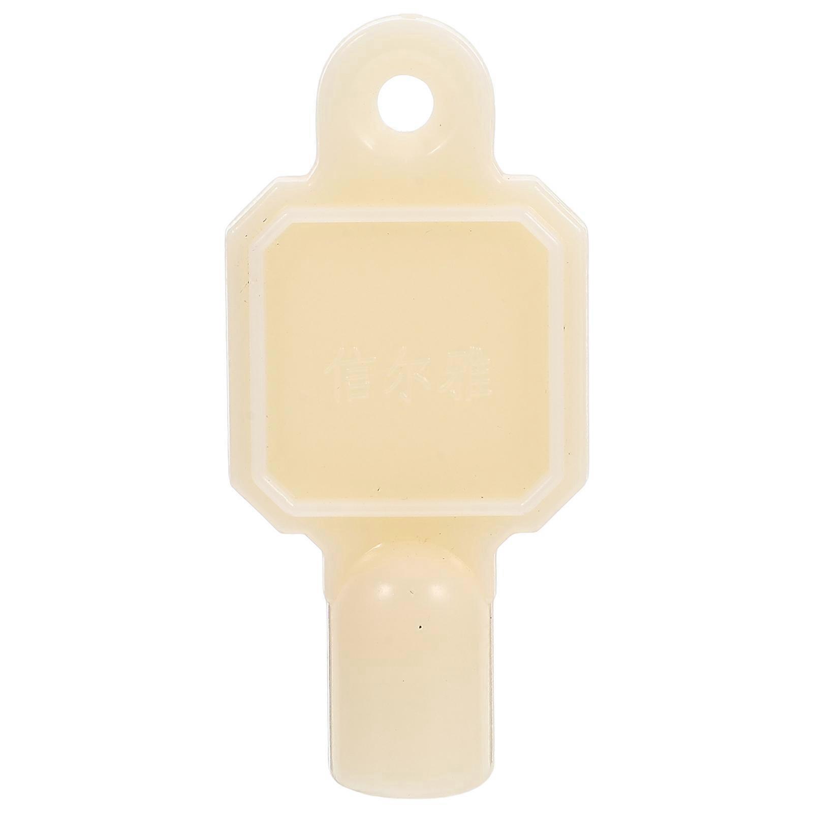 Tissue Box Cover Rectangular Home Use White Plastic Engineered Lock Core 1Pcs