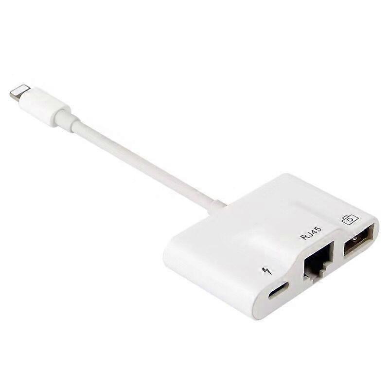 iPhone / iPad Lightning-RJ45イーサネットLAN 10 / 100Mbpsネットワークイーサネットアダプター(Lightning 8P付き)用