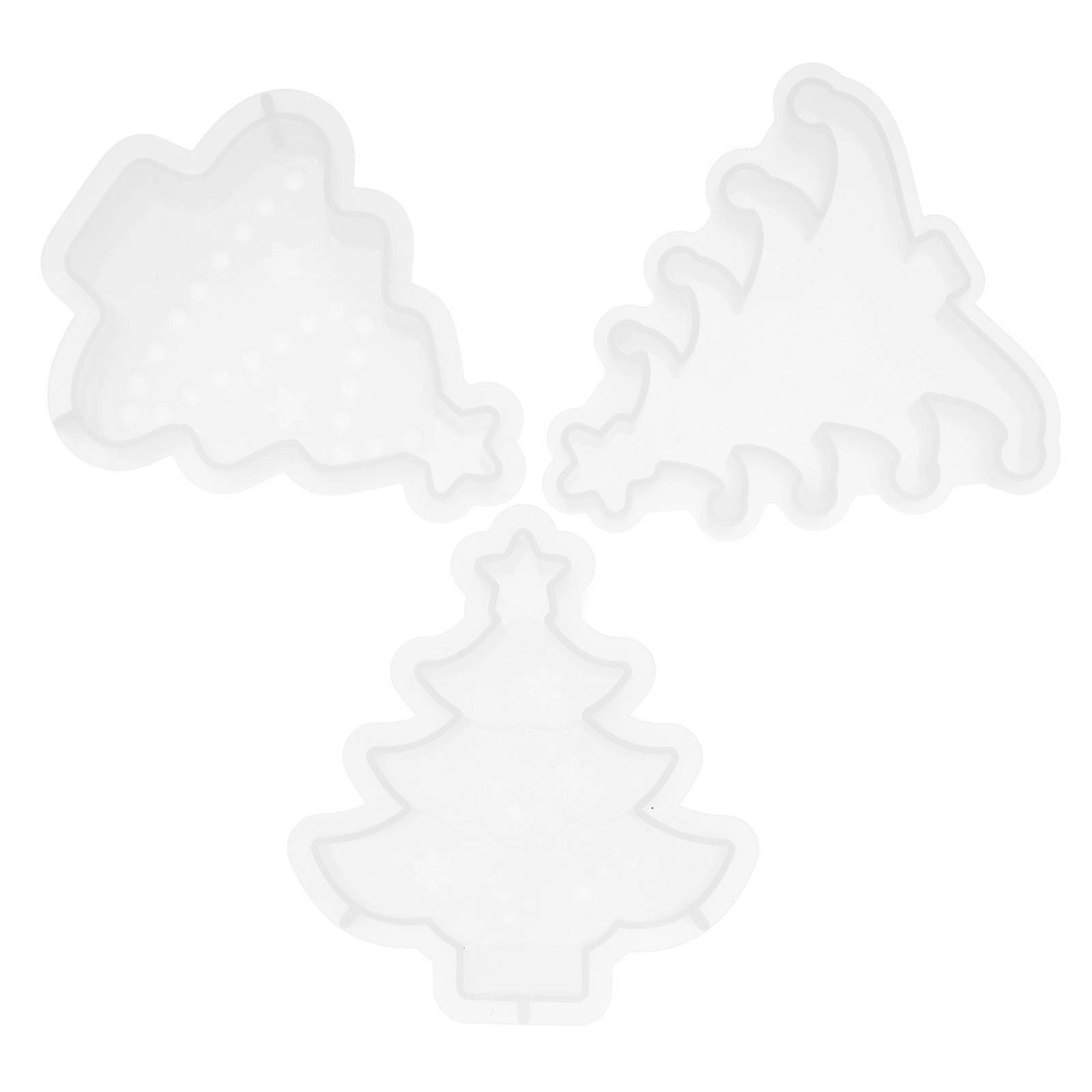 Decorative Candle Holder Mold Silicone Tree Design for DIY 3Pcs