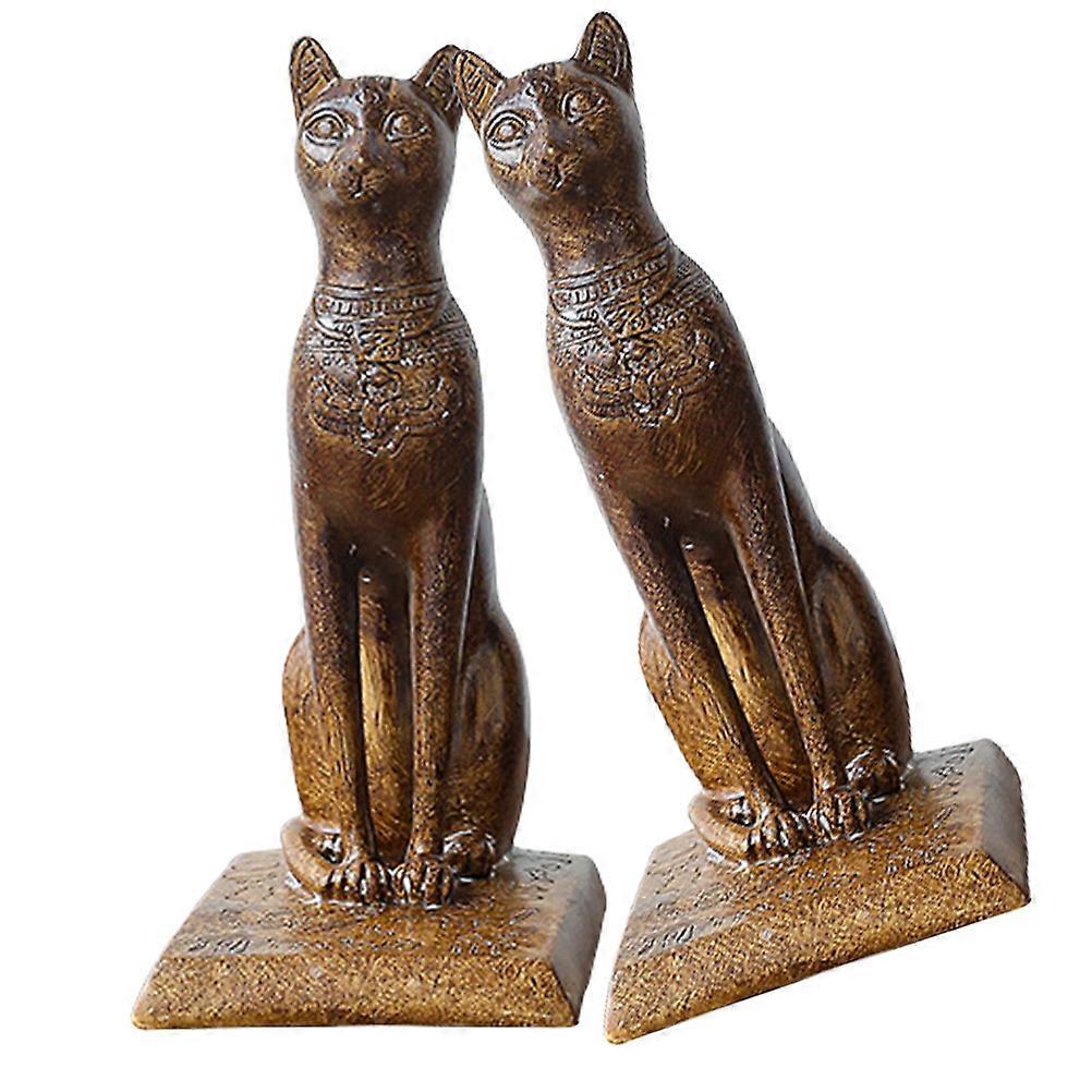 Decorative Cat Bookends Simple Style Resin Prevent Books from Falling Home Office Library 8.1×4.3×3.5in 1 Pair