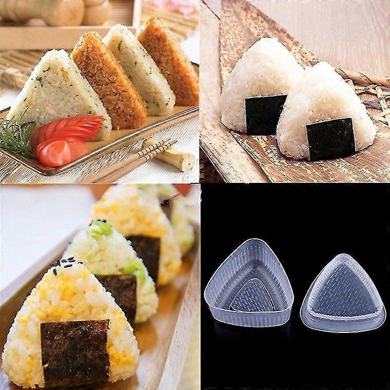 2pcs/set Rice Ball Bento Press Maker Mold Triangle Form Mold Sushi Make