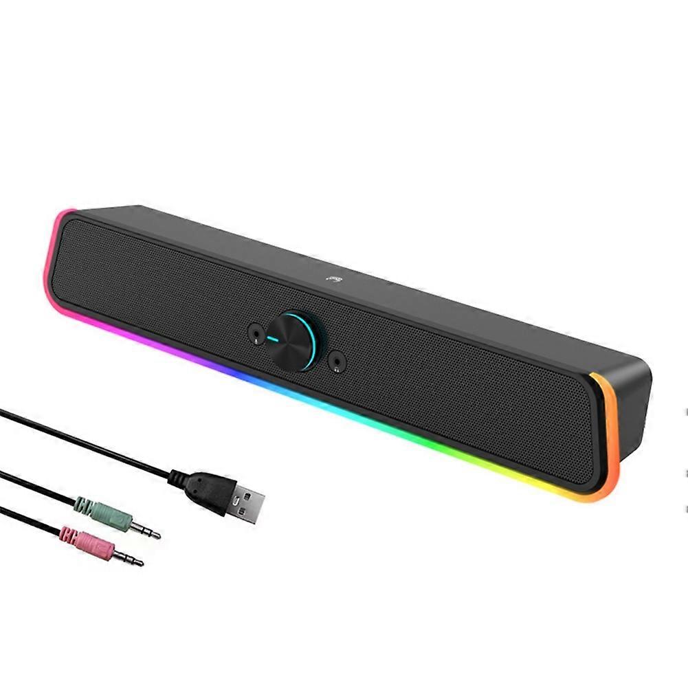 Computer Desktop Speaker High-Quality Wired High Volume Microphone Speaker Mobile Phone Audio Computer Subwoofer