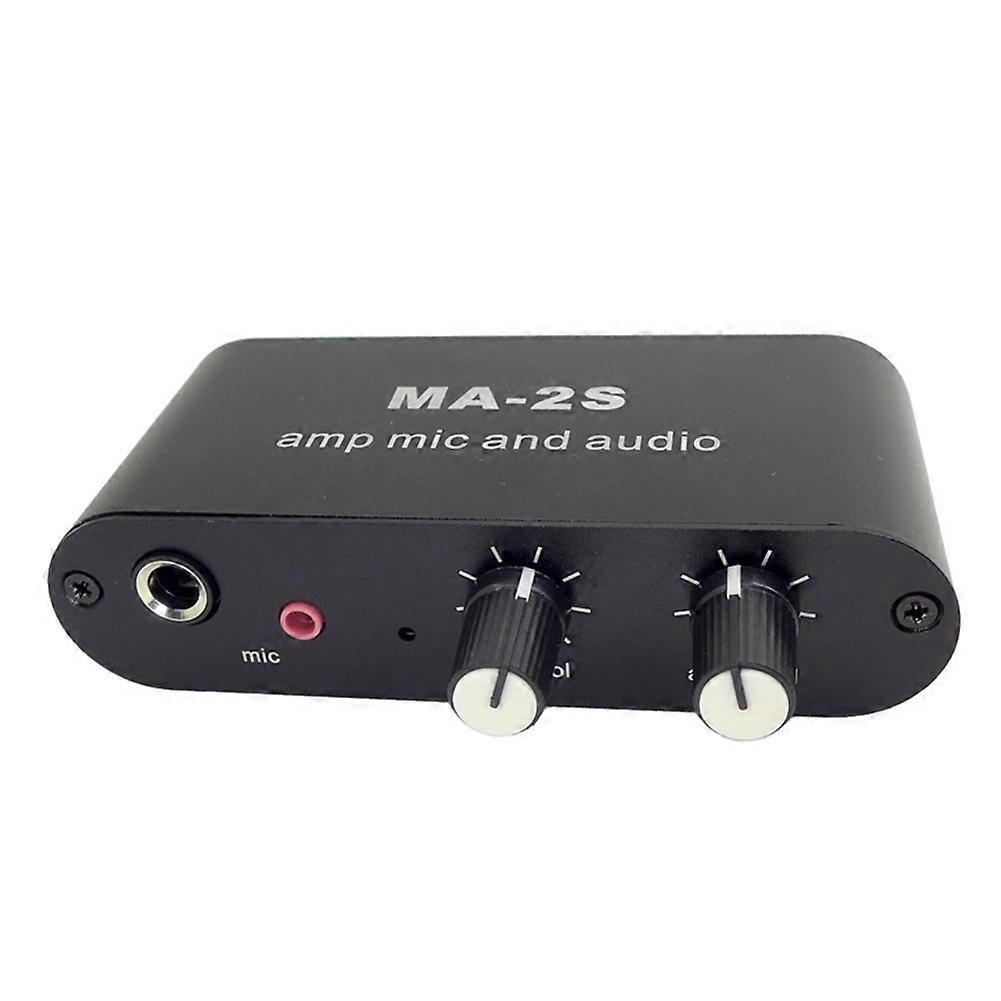 3.5mm Condenser Microphone Amplifier Preamplifier Mixing Board MA-2S