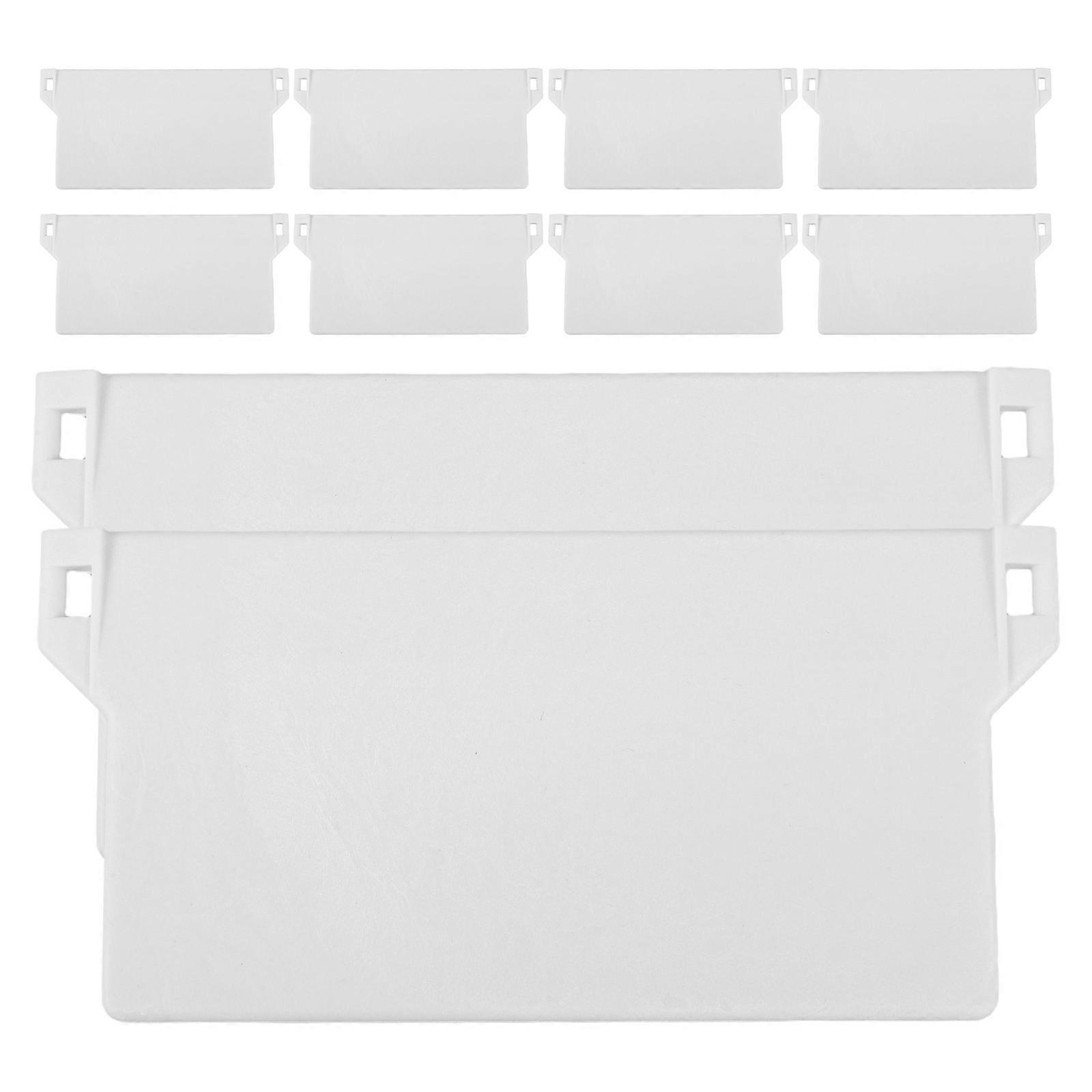 PVC Vertical Blind Bottom Slats Sleek Style 10Set For Homeowners Easy Installation Light Control