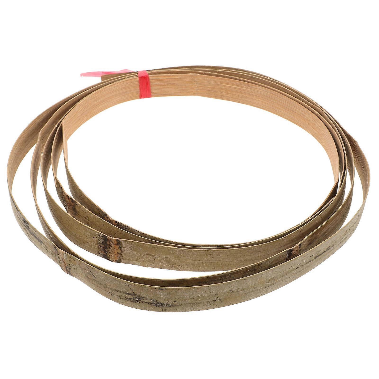 Weaving Strip Crafting Material for Diy Projects Flat Strip Light Brown for 1roll