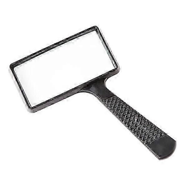 10X Portable Magnifying Glass, Rectangular Magnifier, Scratch-Resistant Glass Lens for Seniors Reading, Hobby, Repair, Observation