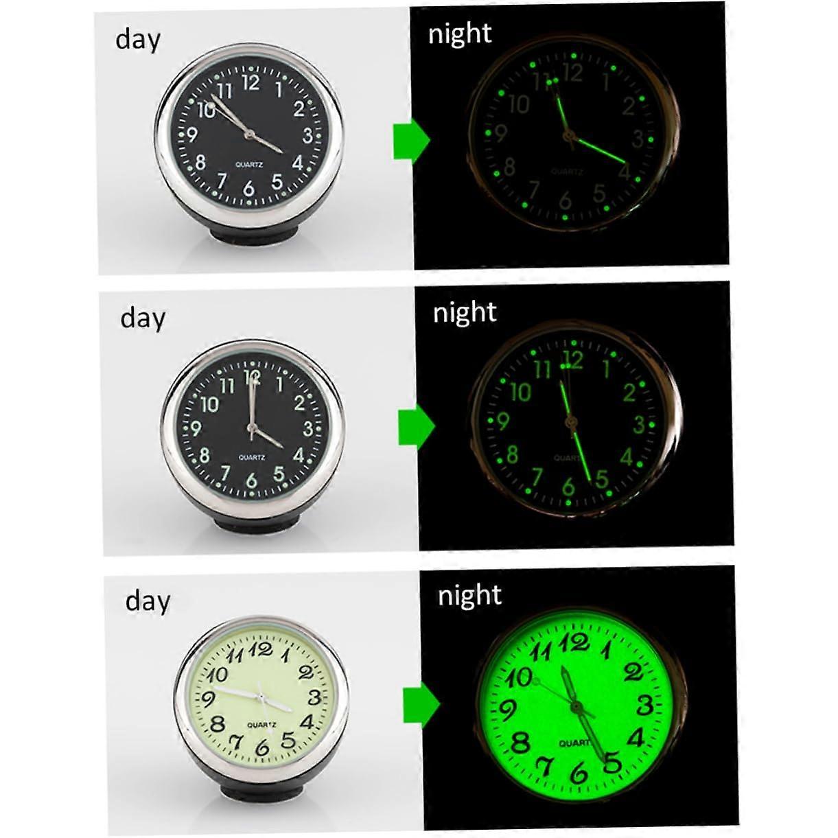 Luminous Mechanical Car Dashboard Clock with Backlit Display Waterproof Metal Build Easy Install