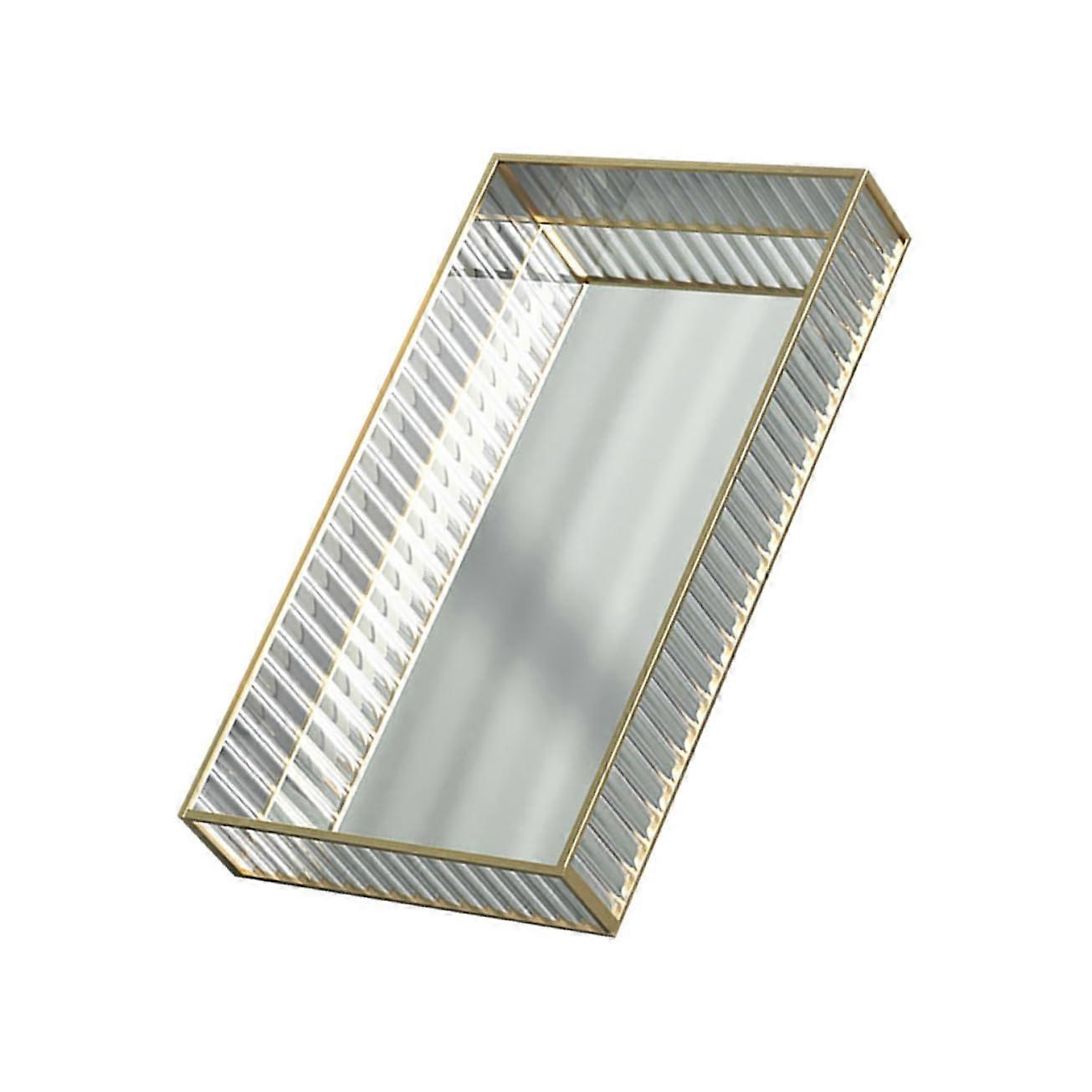 Clear Bathroom Organizer Tray with Transparent EasyView Style and MultiPurpose Vanity Storage