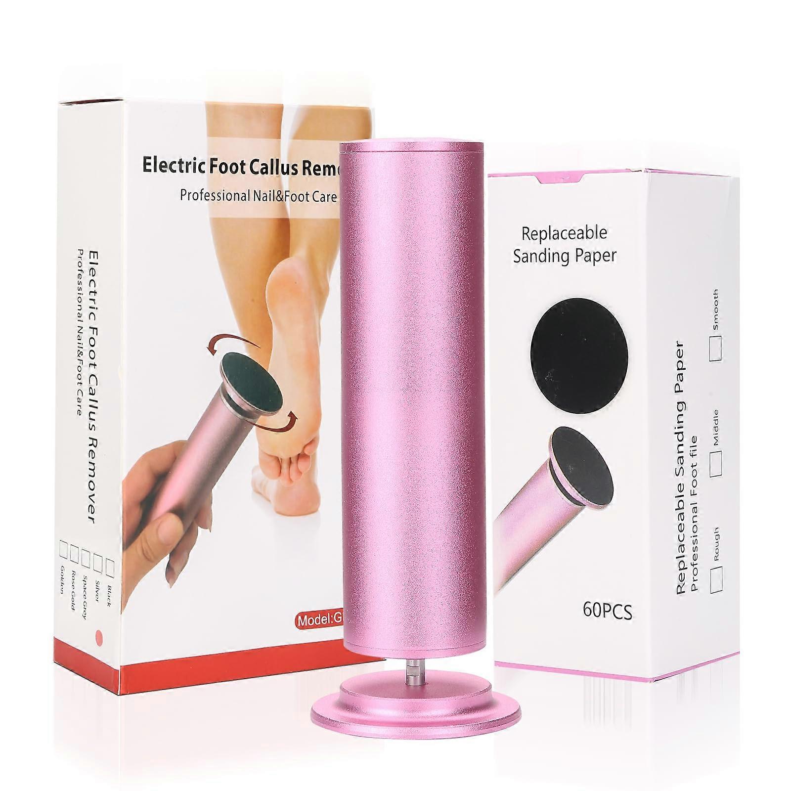 Electric Callus Remover for Feet with Adjustable Speed and 60pcs Replacement Pads for Pedicure