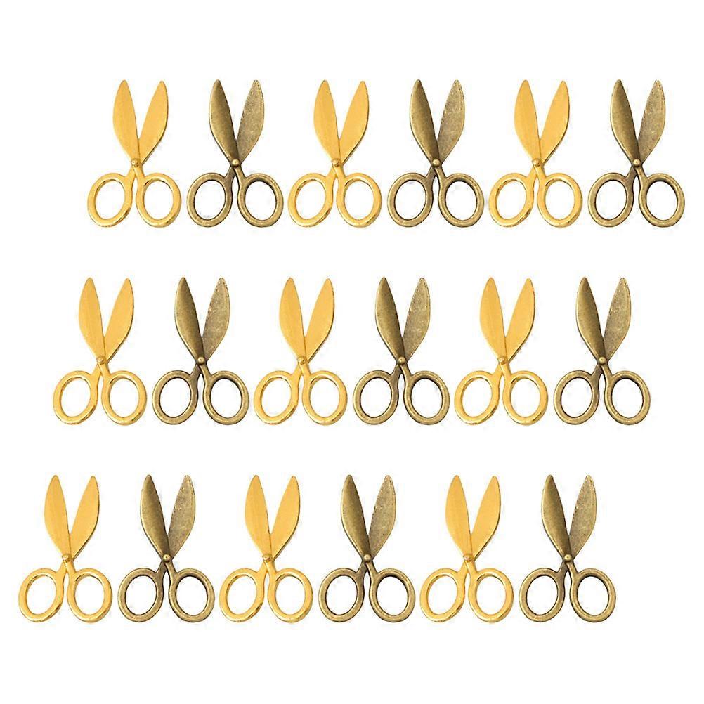 Tiny Dollhouse Scissors for Crafting 40Pcs Assorted Color Metal Shears