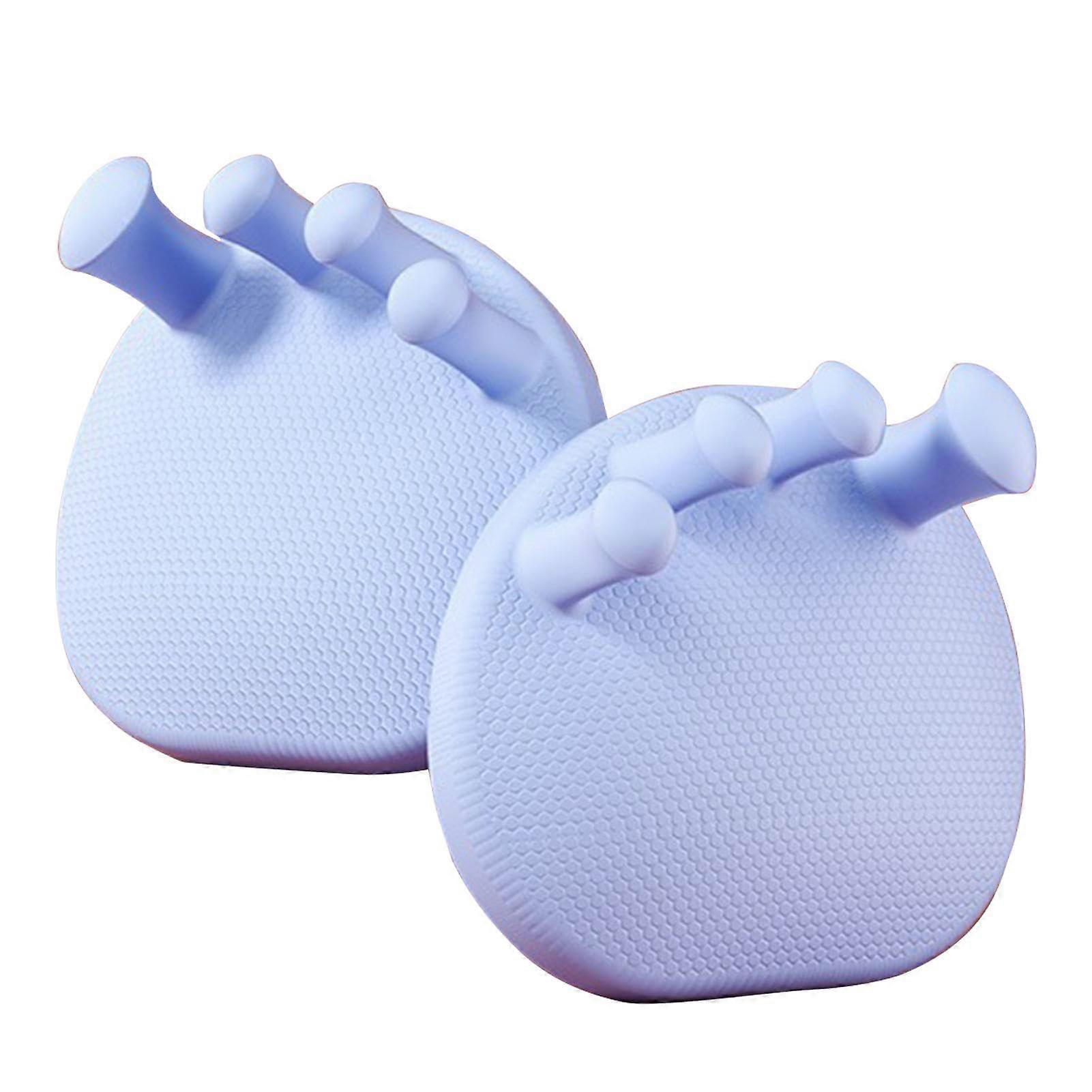 Women Silicone Toe Separators for Bunion Relief and PainRelief Toe Alignment – 2 Soft Gel Orthopedic Spacers Blue