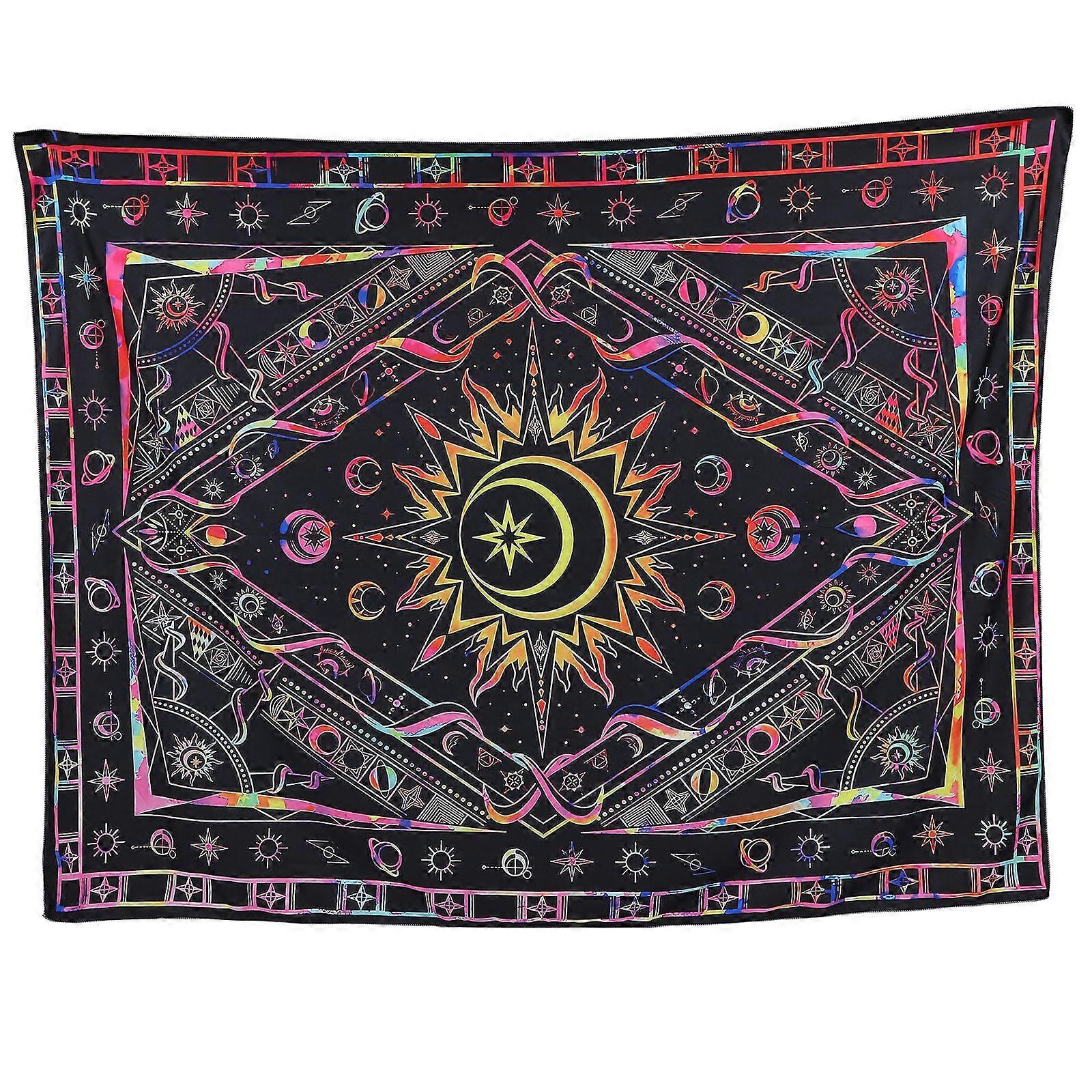 Moon Star Pattern Decorative Tapestry Wall Ornament Hanging 3Sets