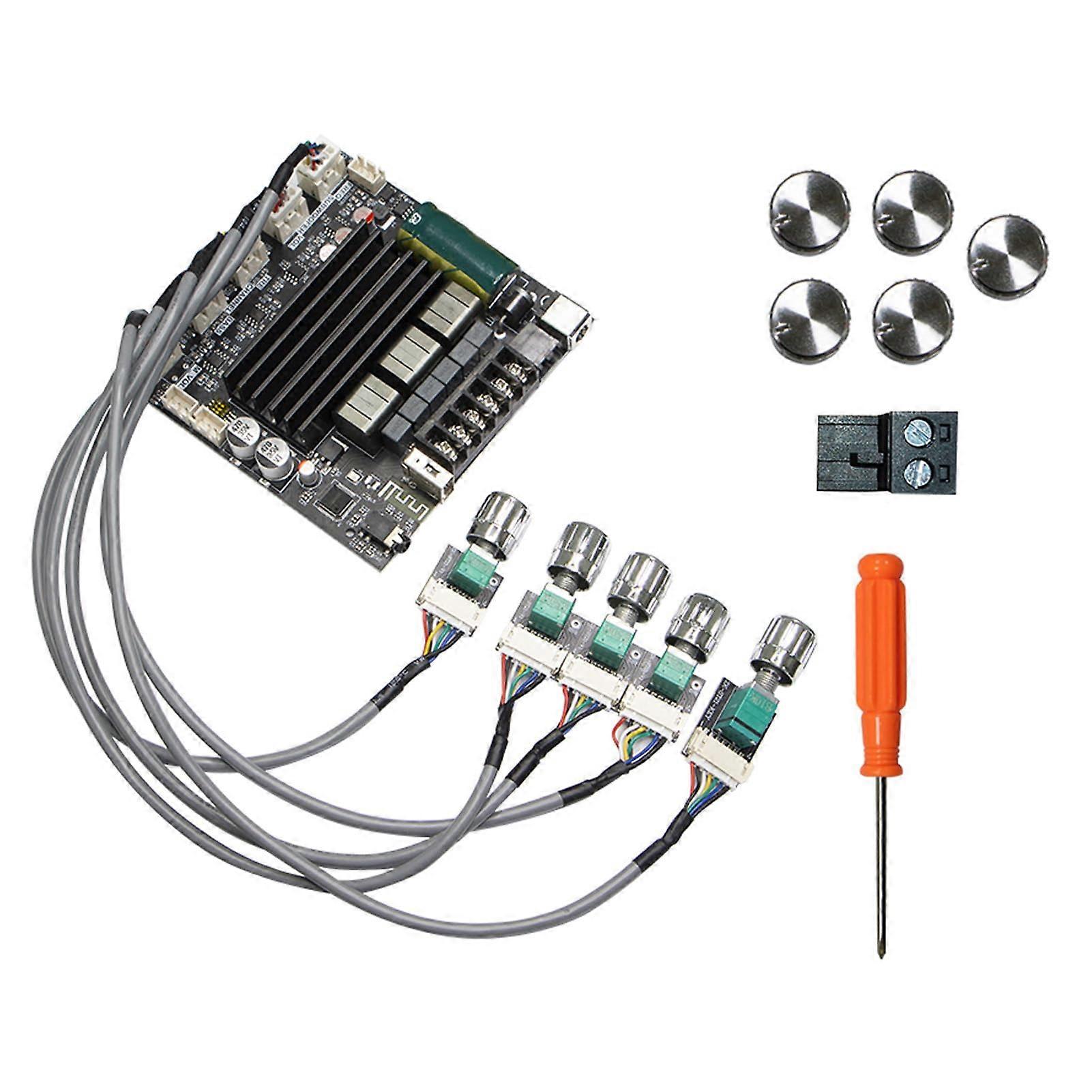 100W+200W 2.1 Channel Bluetooth Stereo Audio Amplifier Board with AUX USB for Home Theater