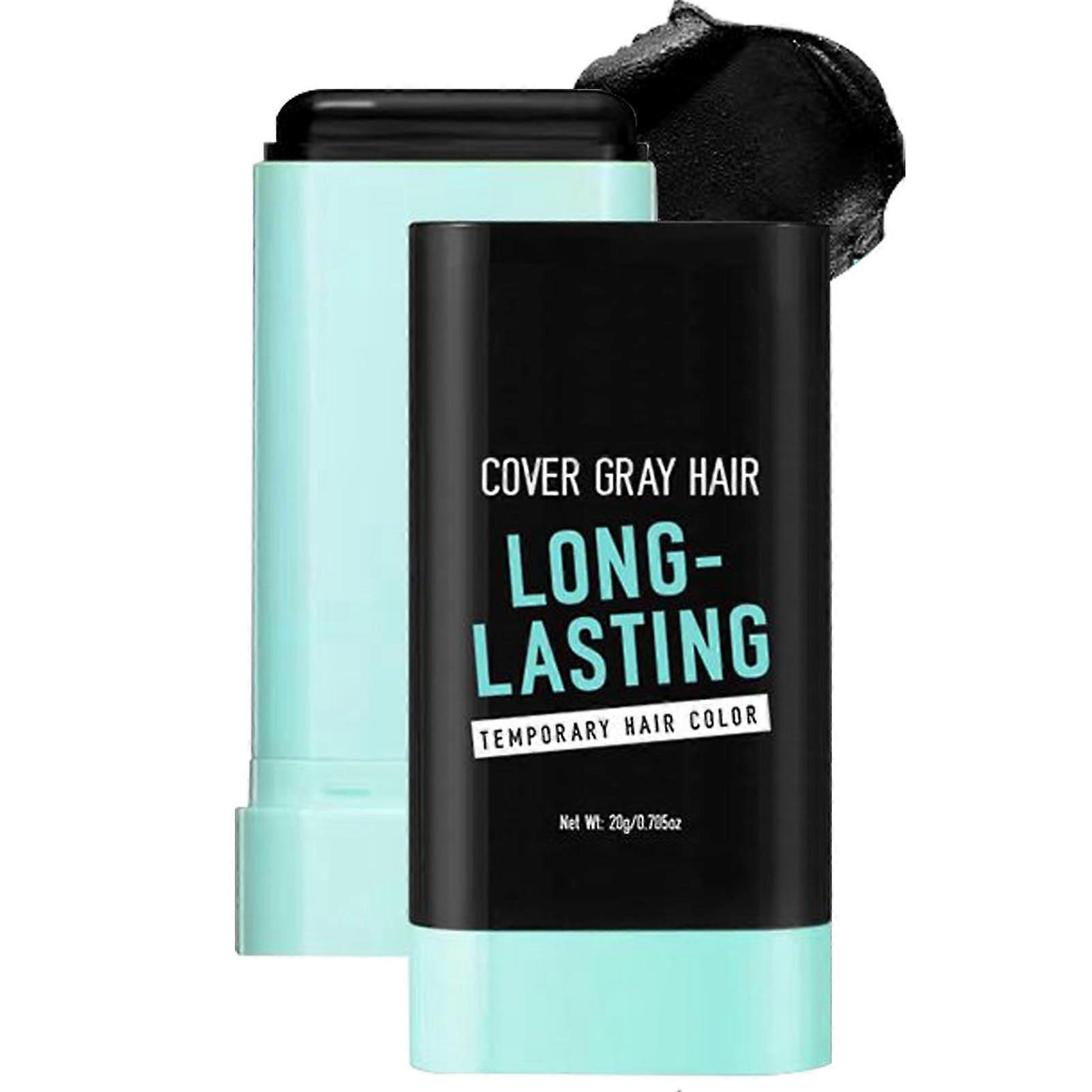 Hair Dye Stick for Gray Coverage with Temporary Hair Color, Instant Even Coverage for Roots and Beard
