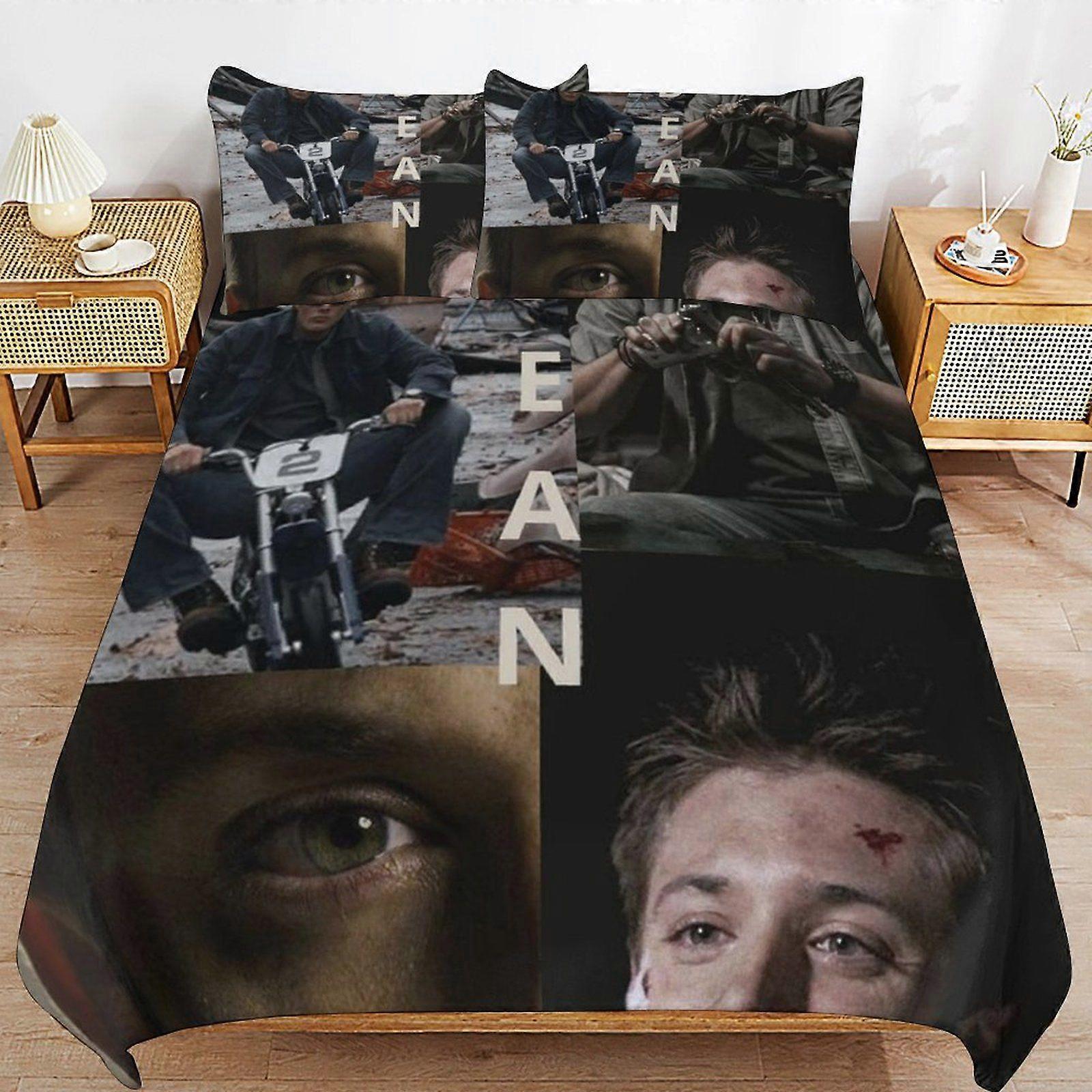 Jensen ackles Bedding Function  Structure Long Lasting Comfort Fit Duvet Cover Sets Restful Choice