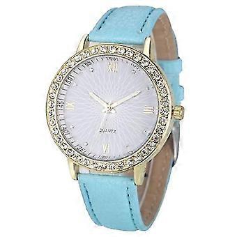 Ladies Diamond Watch Fashion Bright Diamond Mesh Strap Ladies Marble Line Sun Pattern Mirror Watch