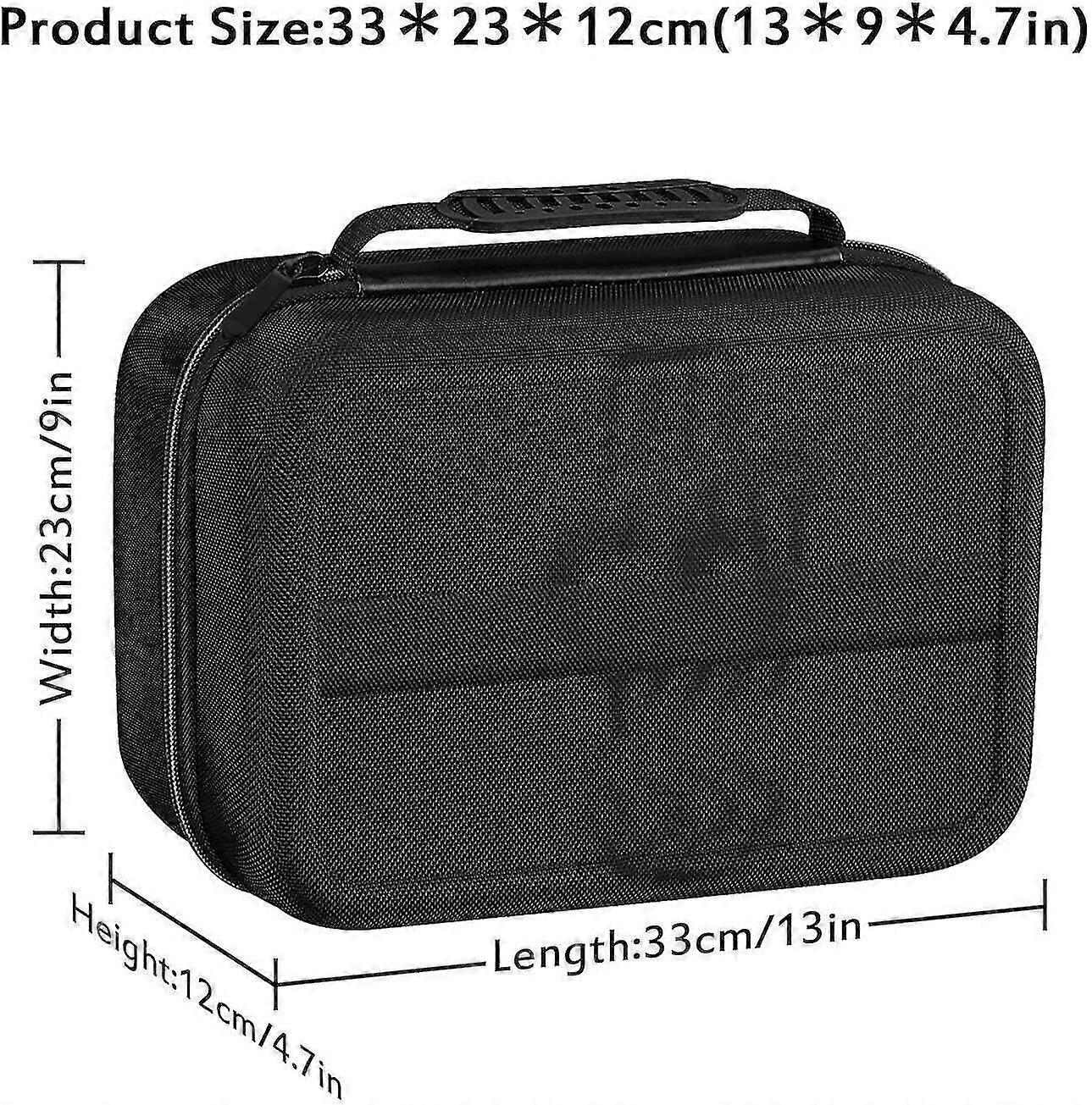 Carrying Storage Case For Nintendo Switch ,portable Soft Lining 18 Games For Switch Console Pro Controller Accessories Black