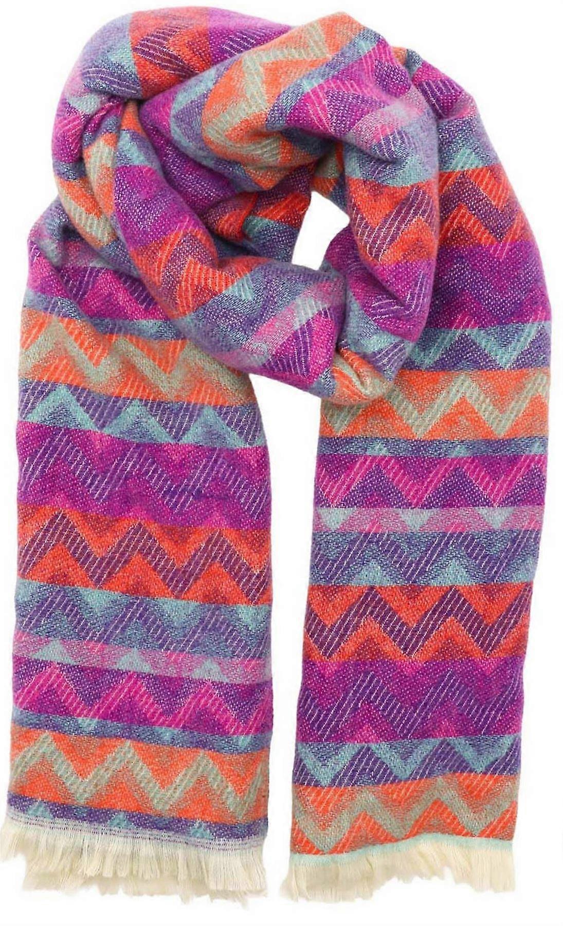 Zelly Zig Zag Winter Weight Scarf - Purple