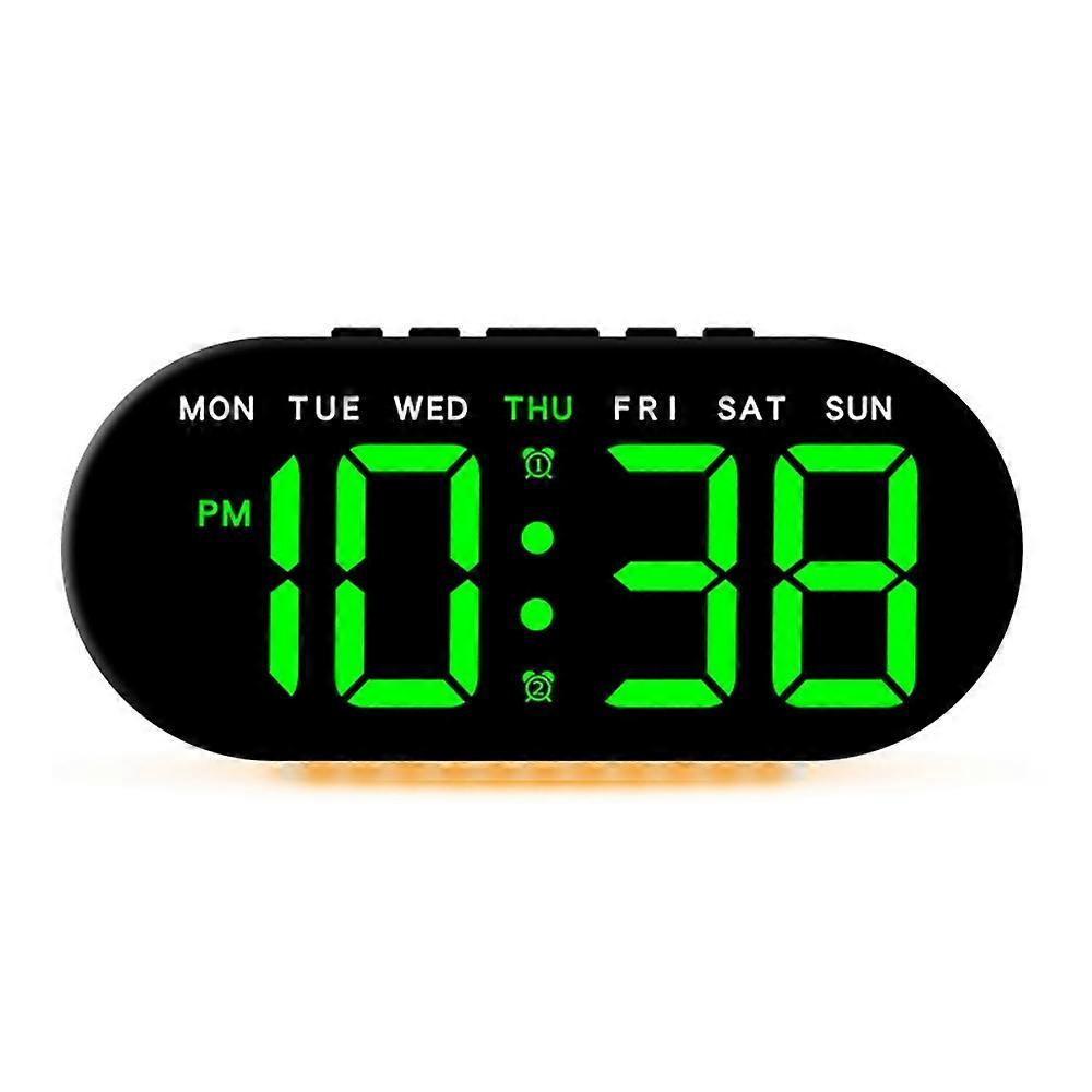 GH9003 Multifunctional LED Digital Clock Temperature Display Ambient Light Bedside Clock