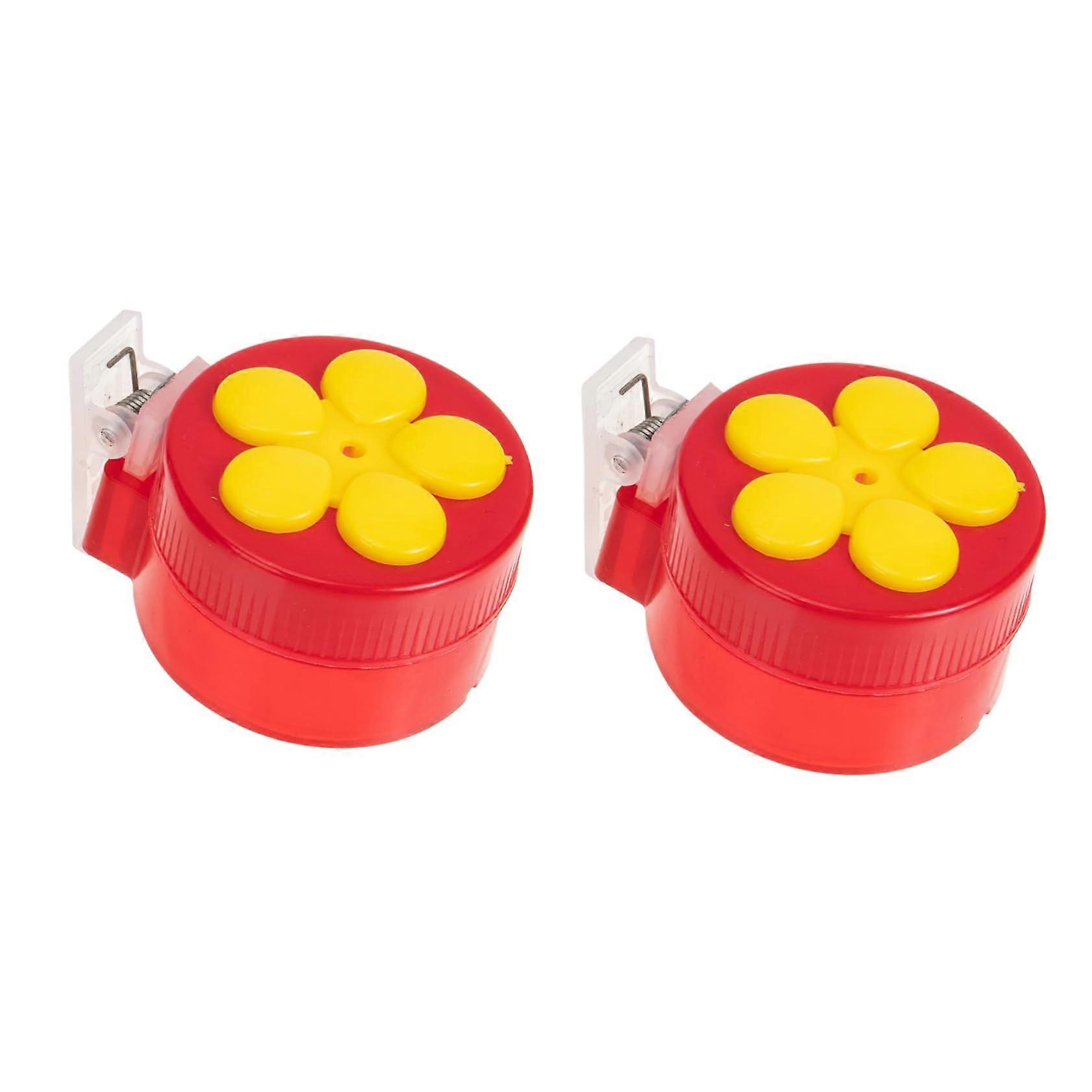 2Pcs Hummingbird Feeder Easy Install Compact Design for Railing with Replacement Outlet