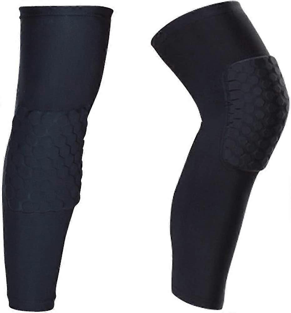 Non-slip Knee Pads And Elbow Pads Compression Long(2PcsBlack