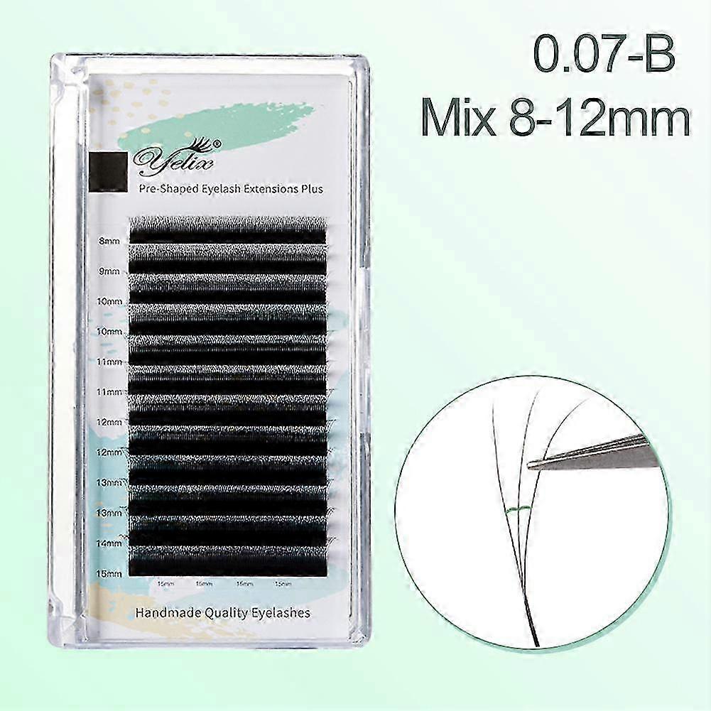 3D W Shape Small Opening Eyelash Extension Premade Volume Lashes 25-26