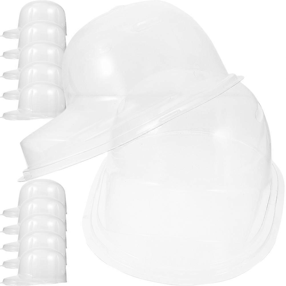 Hat Stand Rack PVC Baseball Hat Stand for Storage 12Pcs Transparent Set